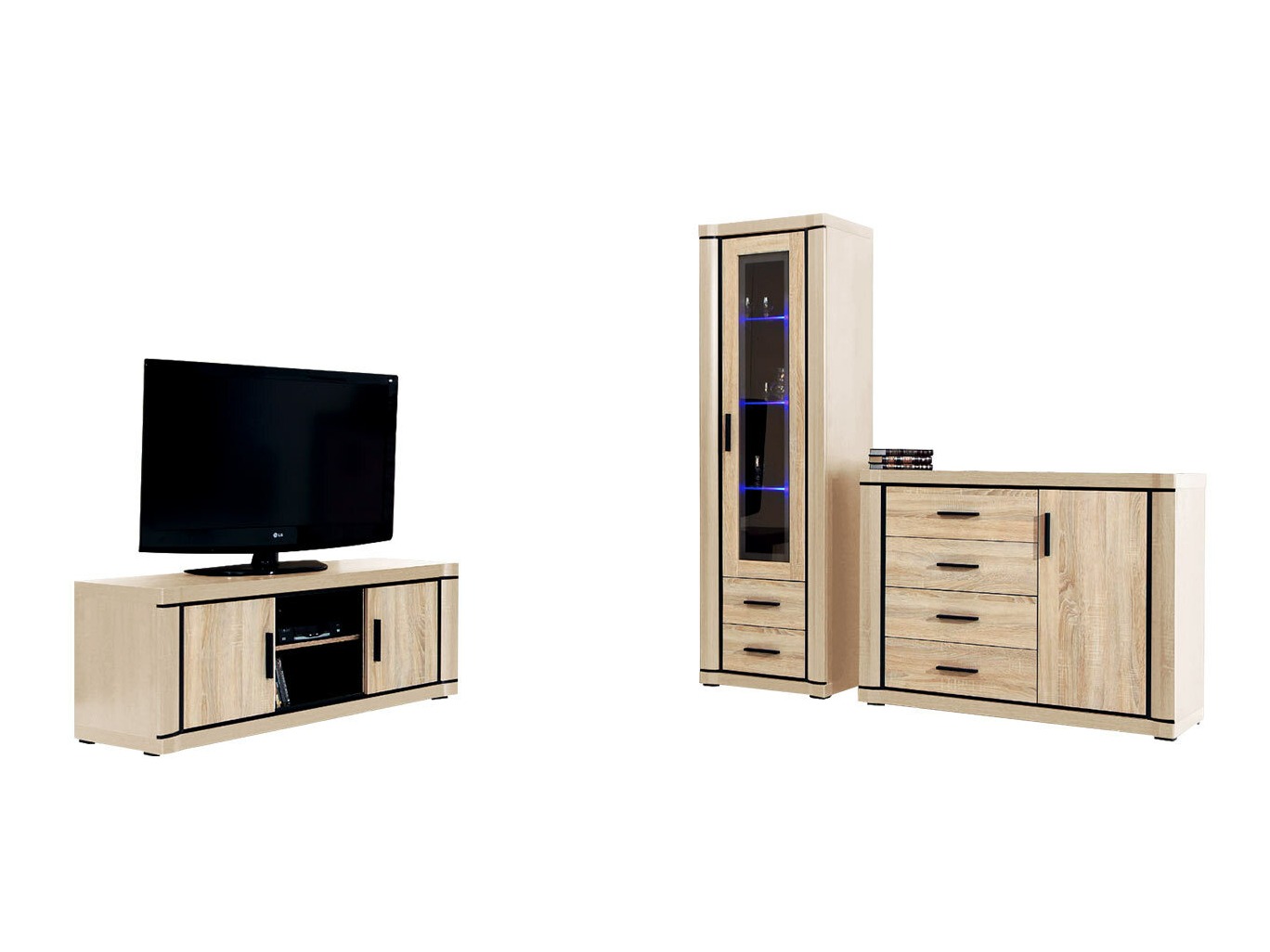 Nappali szett Lorelie 122 (Sonoma tölgy)