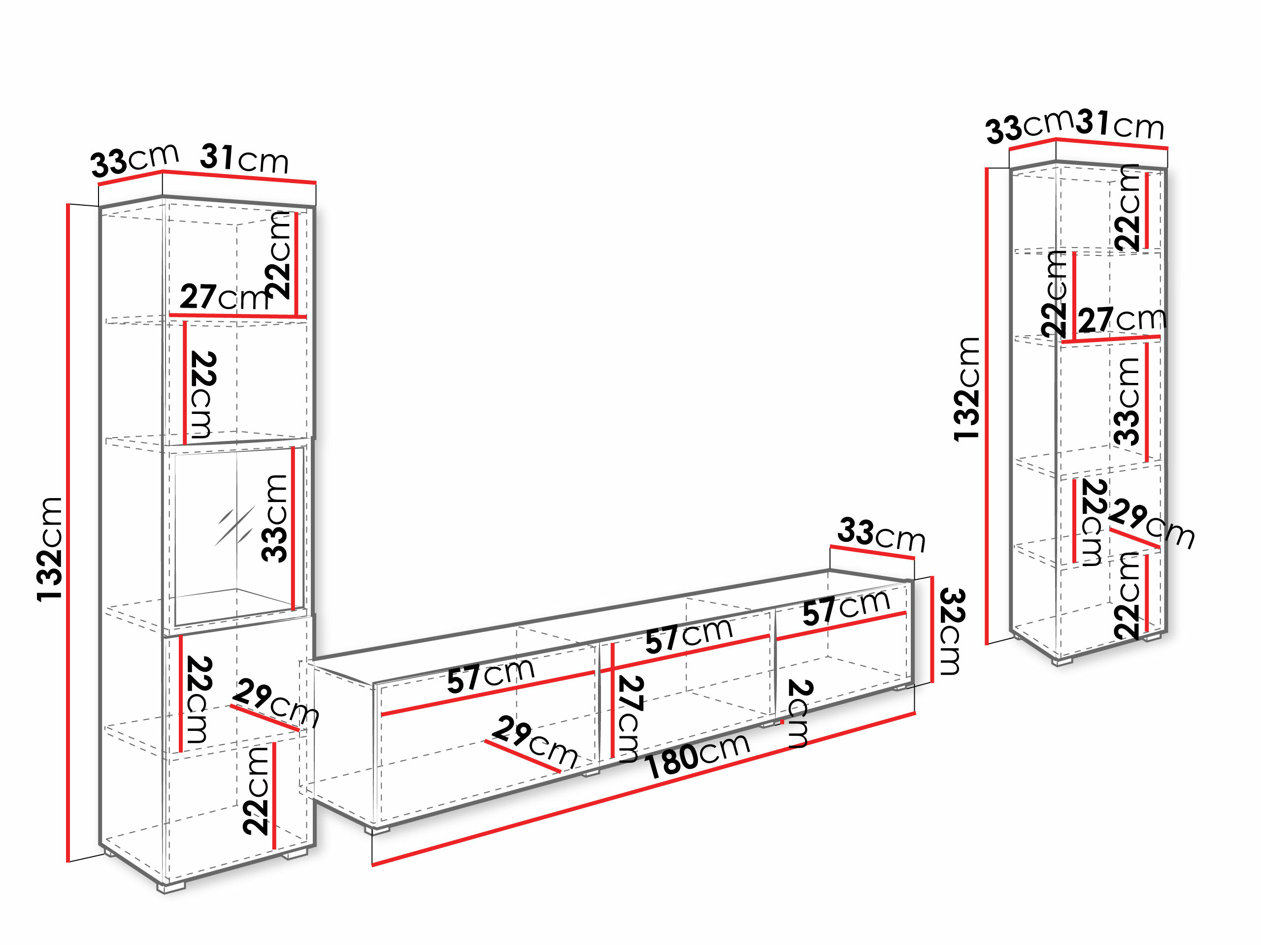 Nappali szett Sarasota 193 (Grafit)