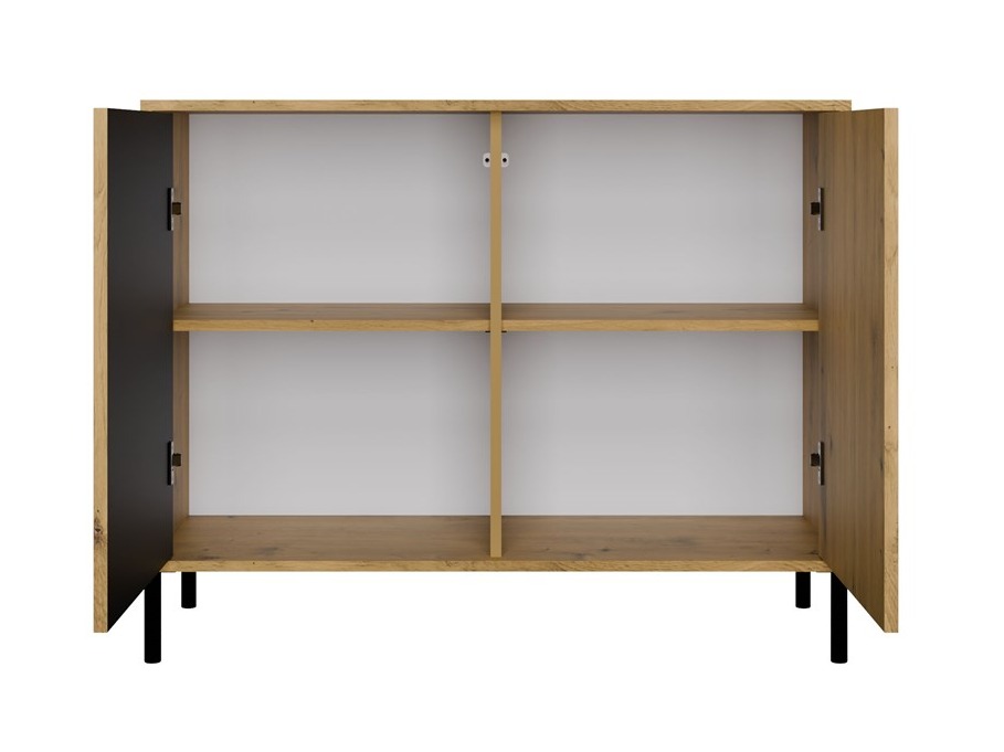 Szekrény Orlsone 109 (Artisan tölgy + Fekete)