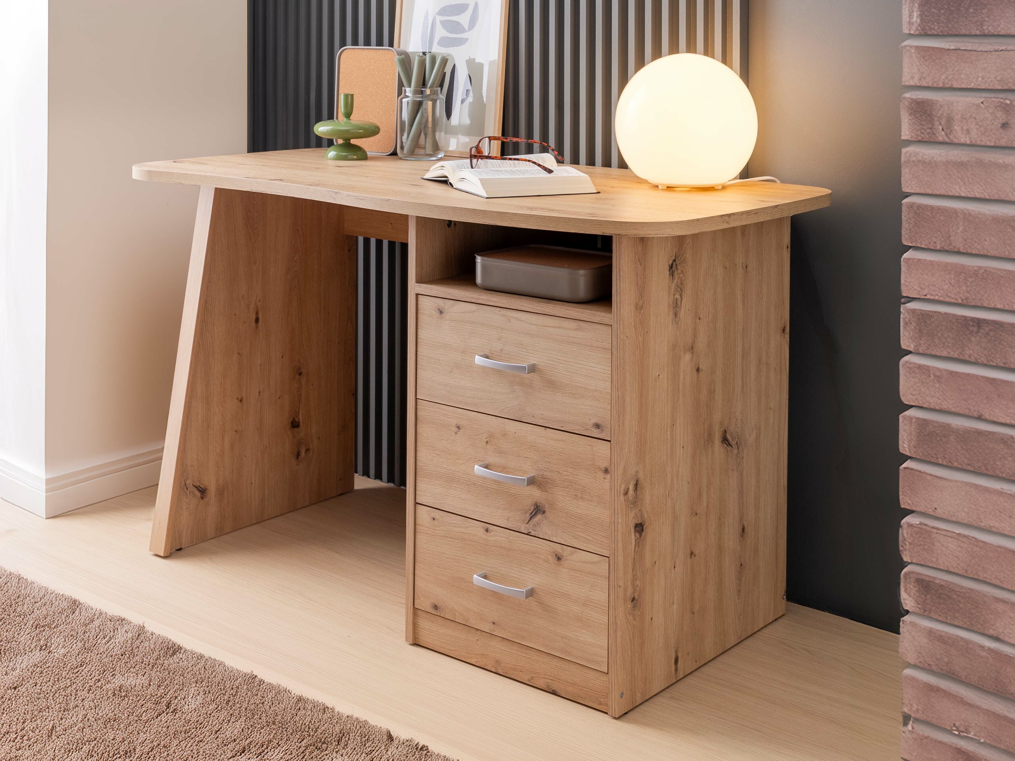 Íróasztal Ontario 204 (Artisan tölgy)