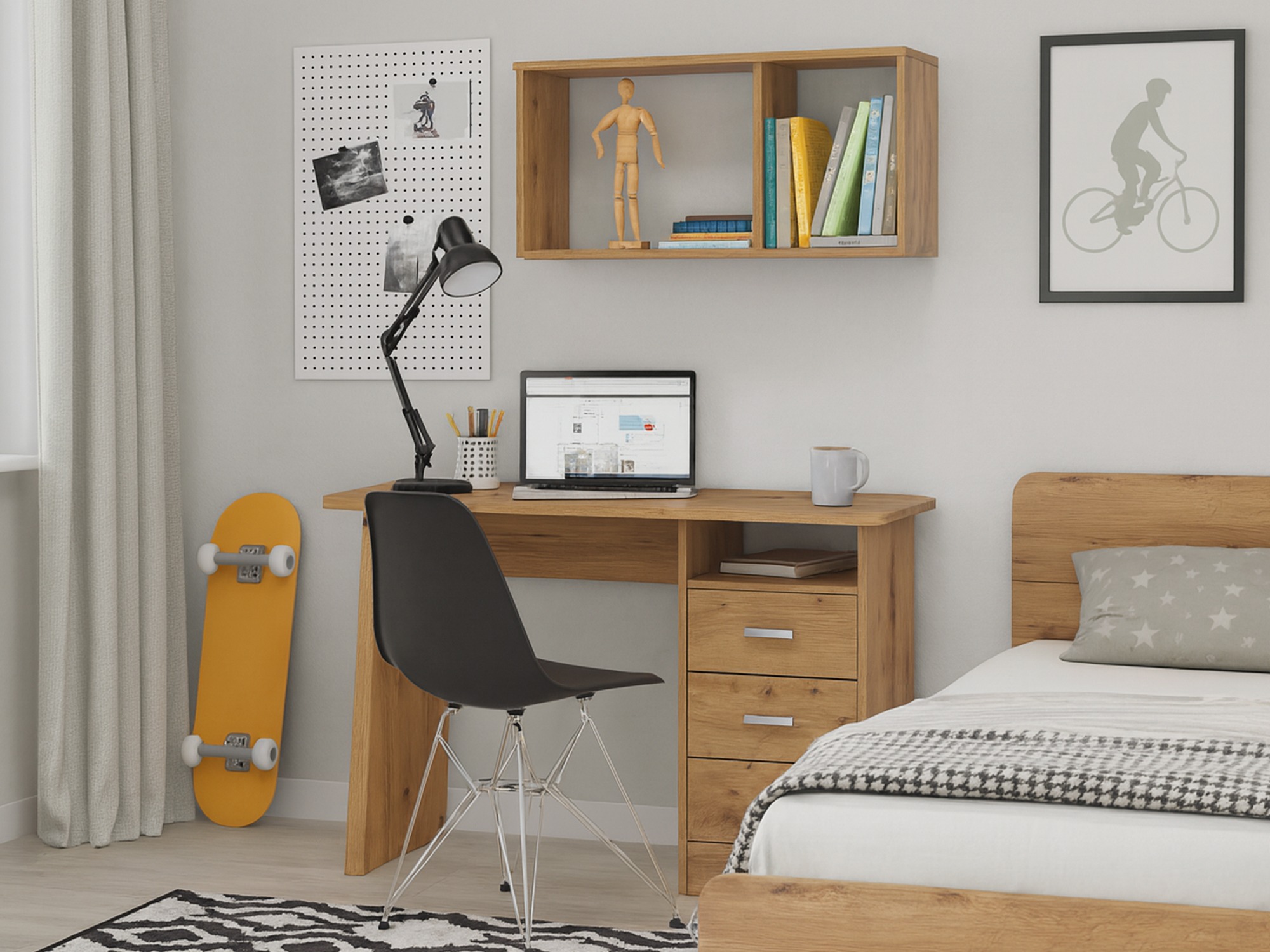 Íróasztal Ontario 204 (Artisan tölgy)