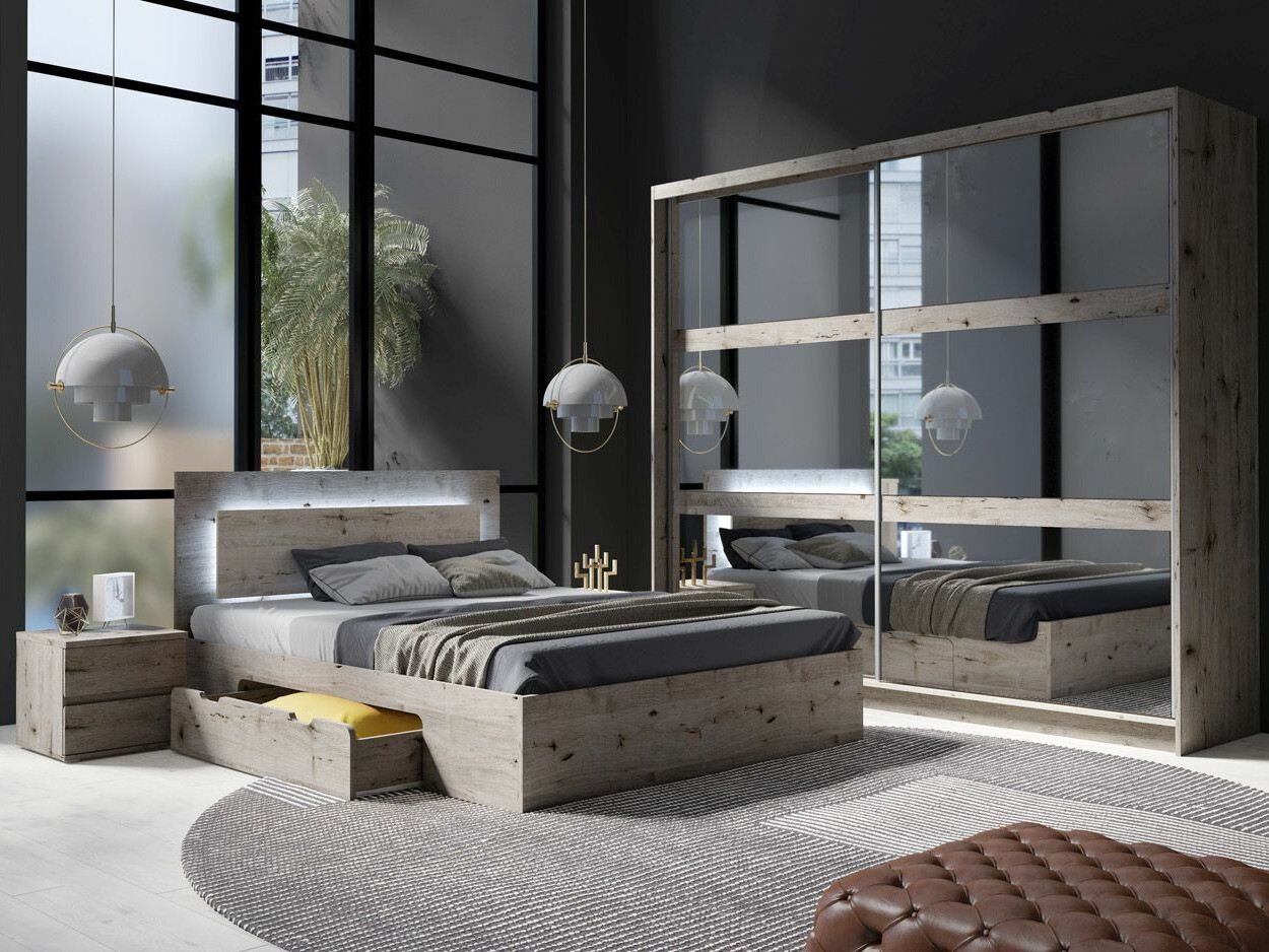 Gardróbszekrény Fivnola 101 (Wellingtoni tölgy)