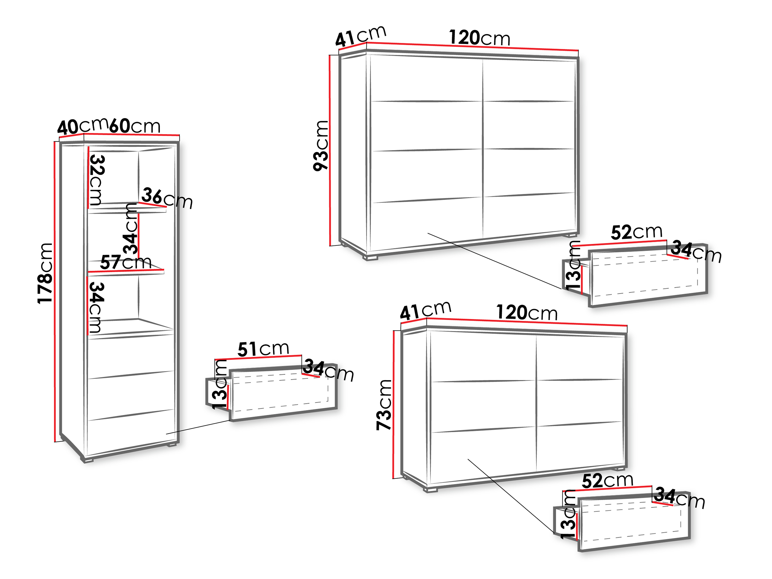Nappali szett Comfivo Fersoe 107 (Fehér)