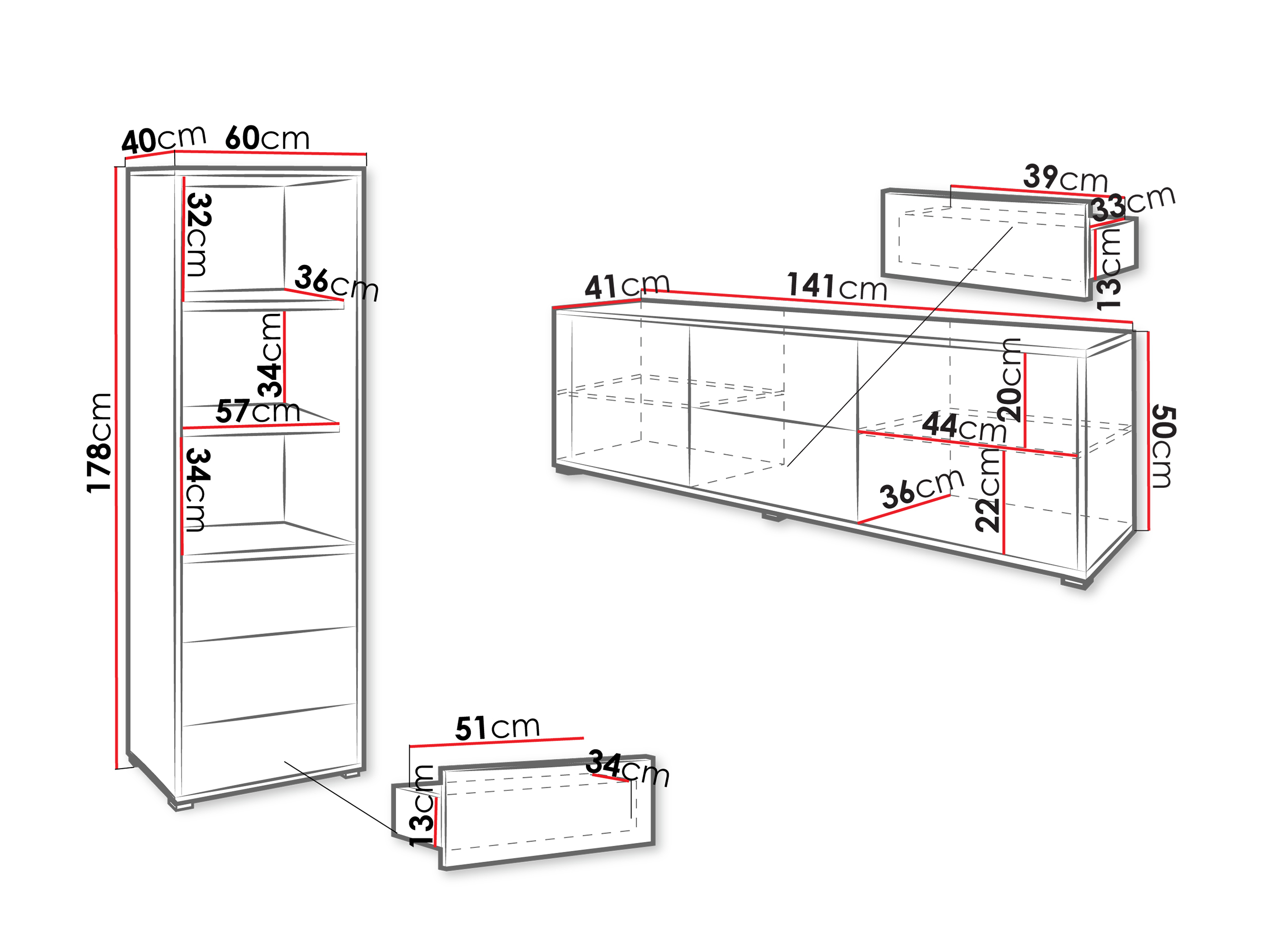 Nappali szett Comfivo Tutela IV (Fehér)