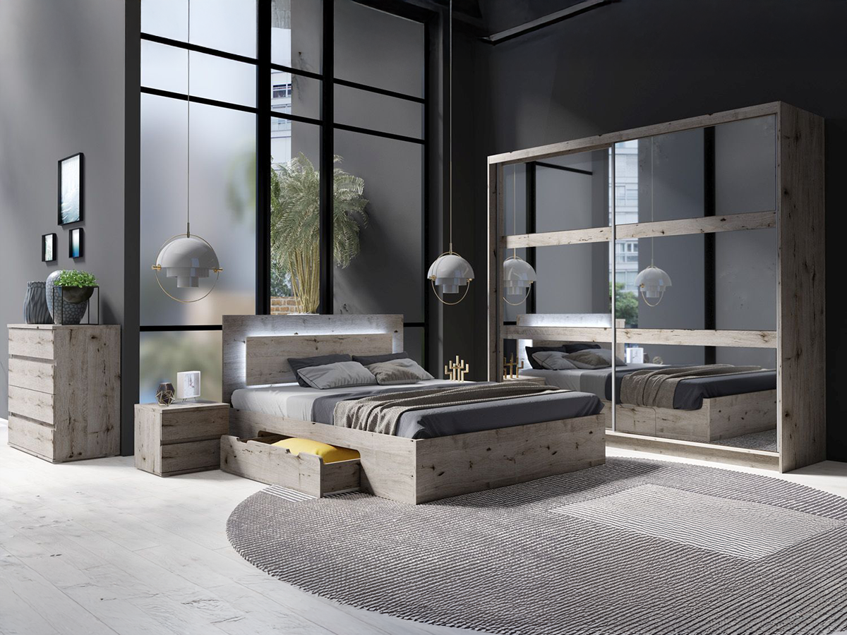 Hálószoba garnitúra Fivnola 104 (Wellingtoni tölgy)