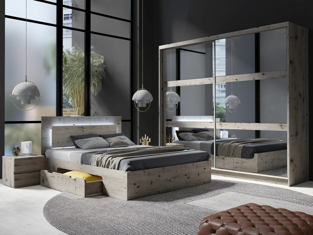 Hálószoba garnitúra Fivnola 104 (Wellingtoni tölgy)