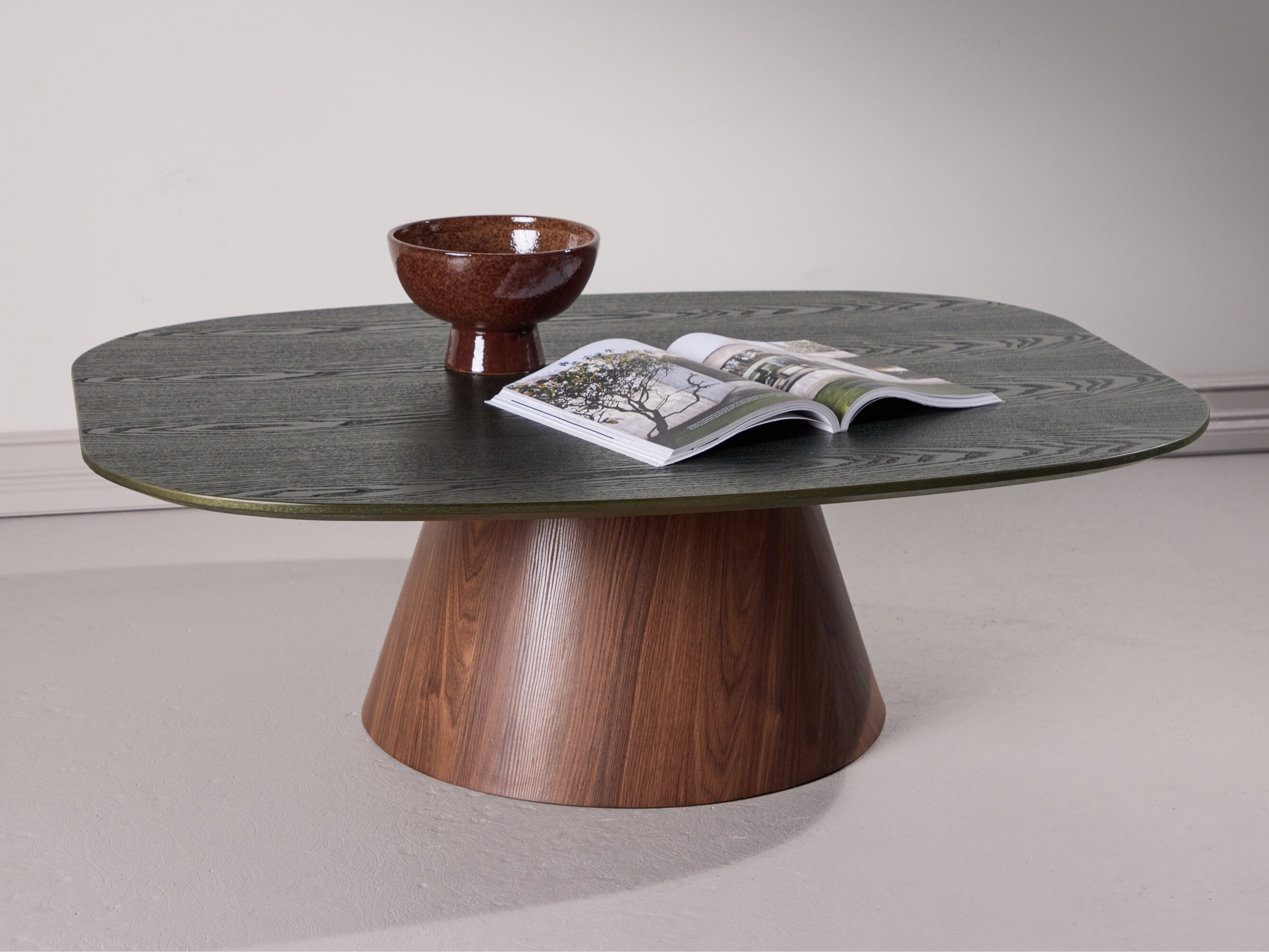 Dohányzóasztal Dallas 4976 (Sötétzöld + Barna)