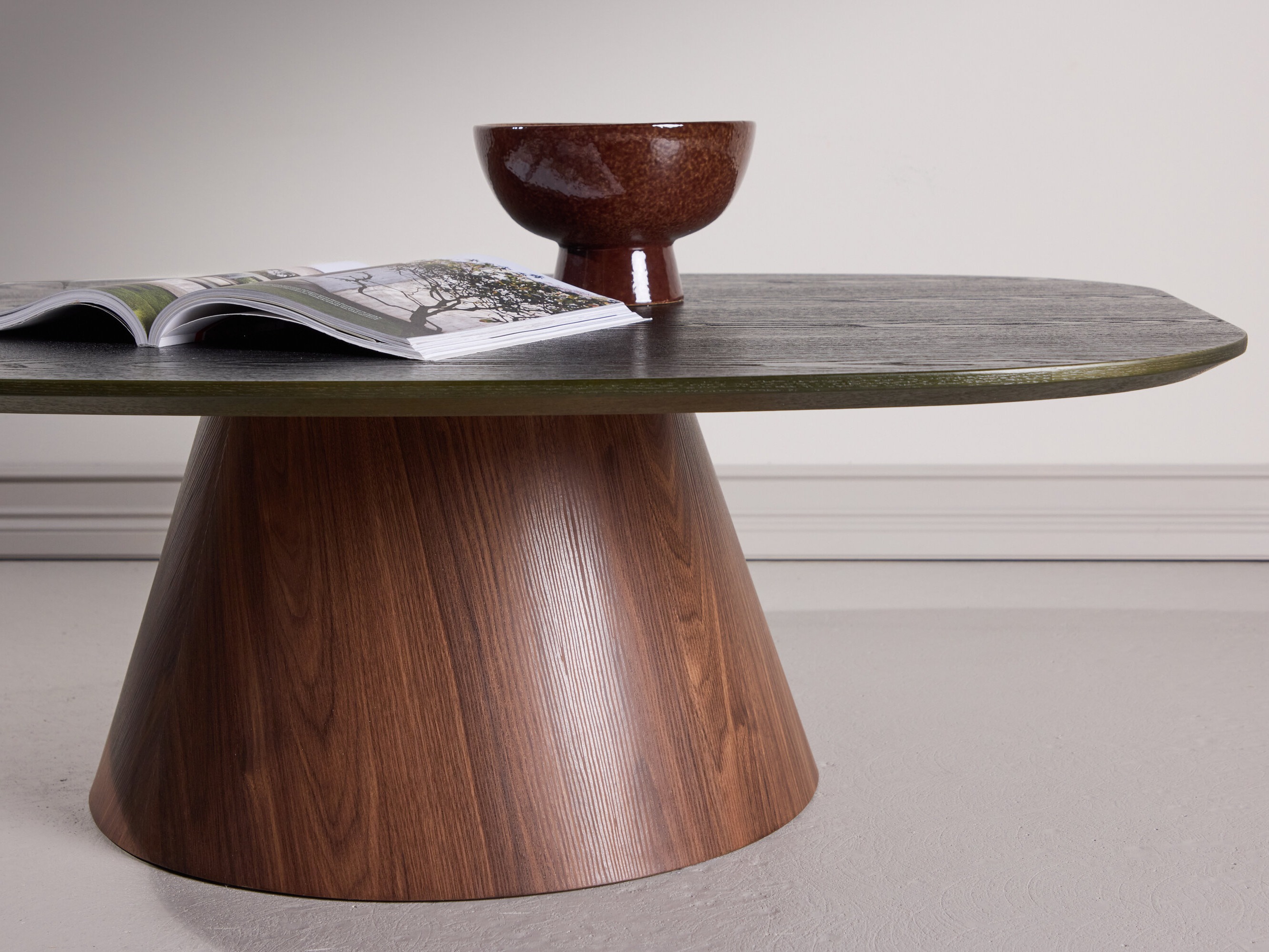 Dohányzóasztal Dallas 4976 (Sötétzöld + Barna)