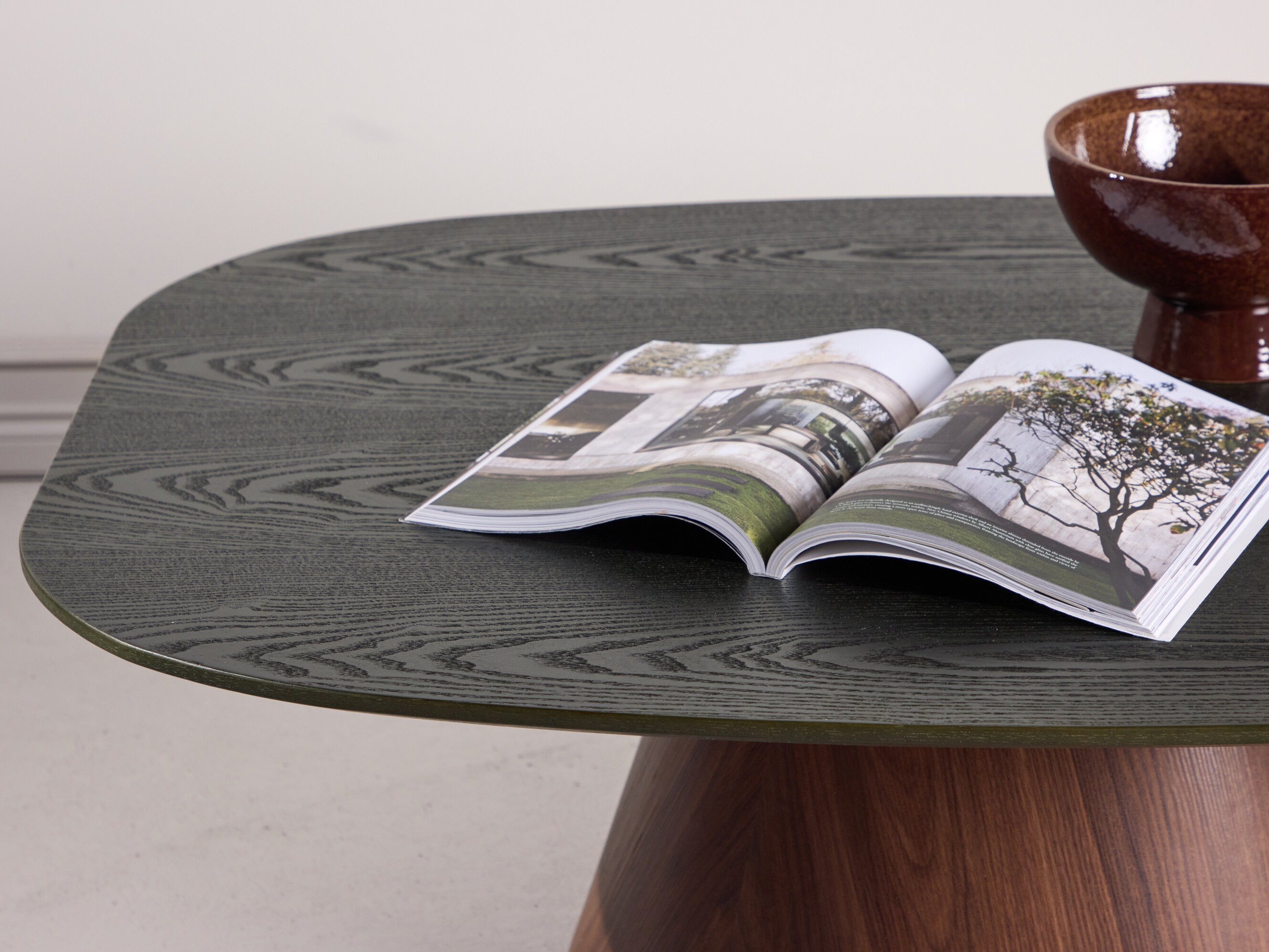 Dohányzóasztal Dallas 4976 (Sötétzöld + Barna)