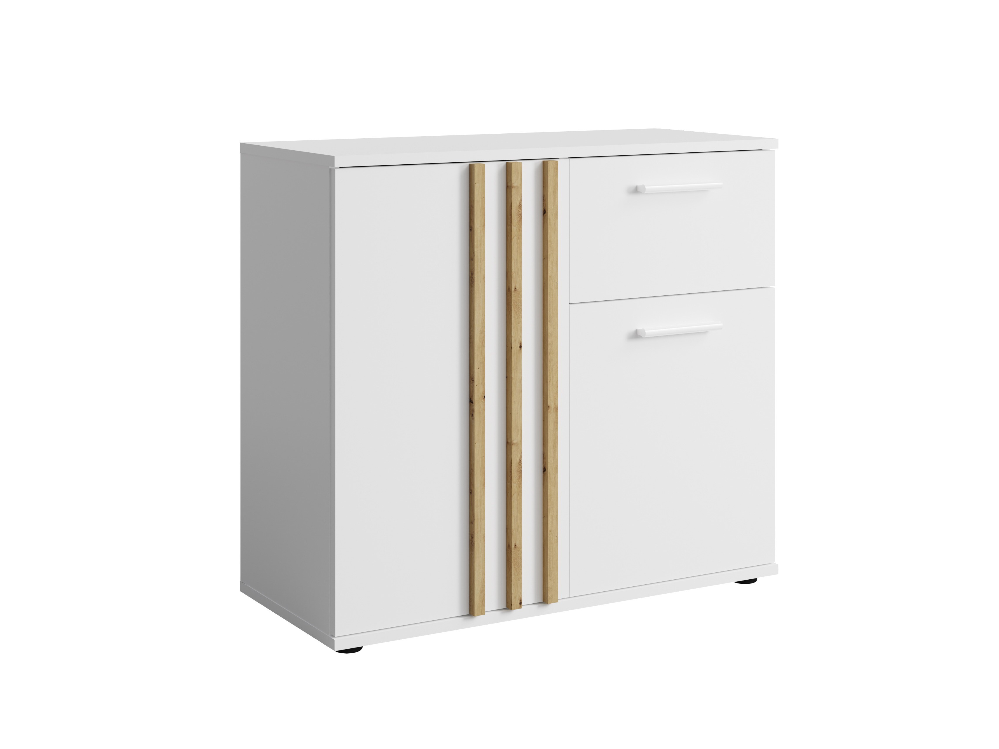 Komód Baytown 161 (Fehér + Artisan tölgy)