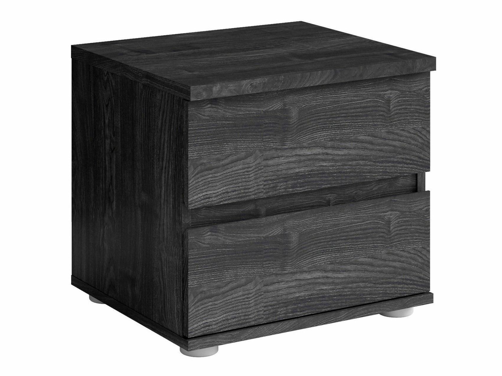 Éjjeliszekrény szett Fivnola 102 (Fekete hamu)