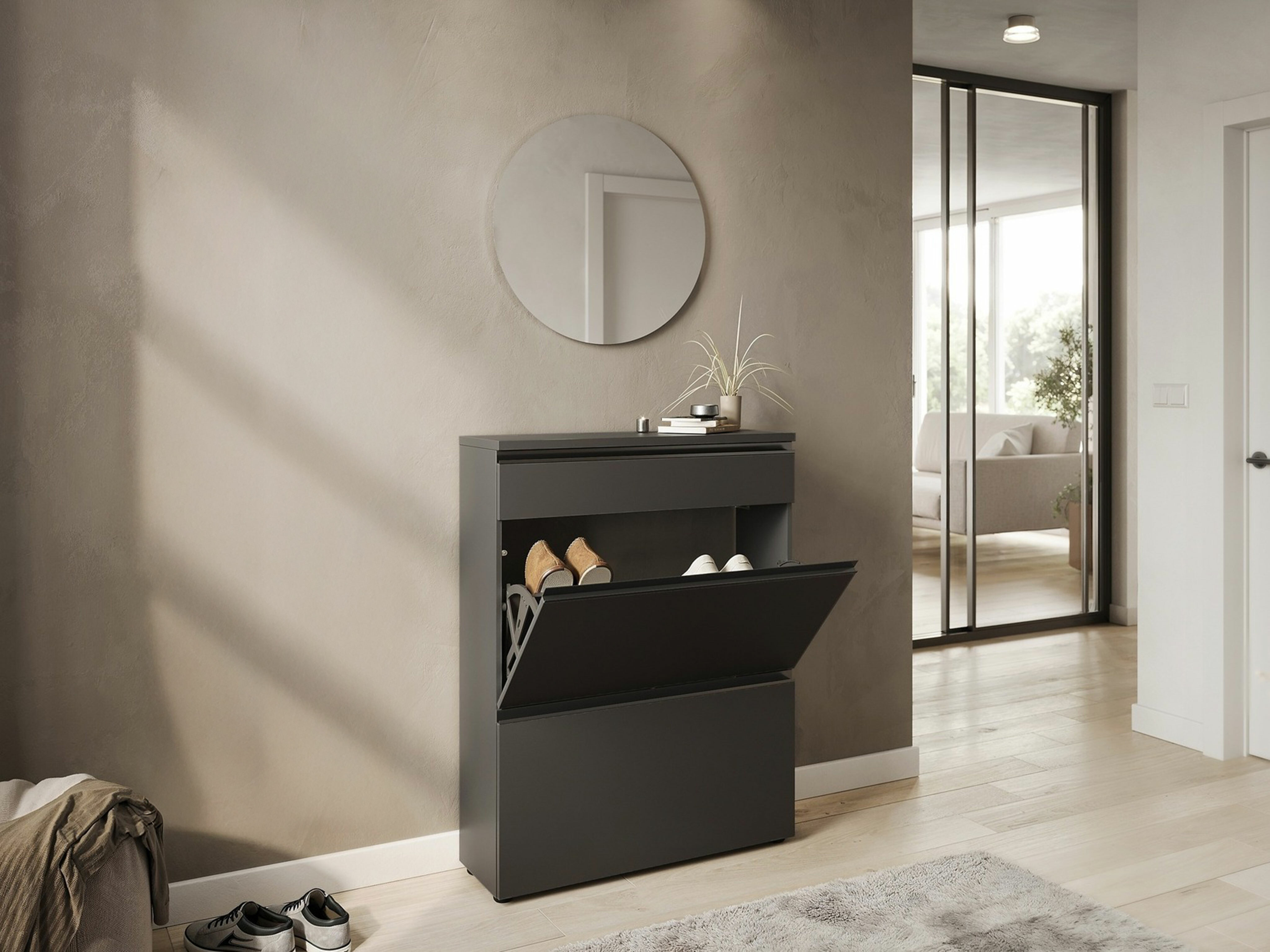 Előszoba garnitúra Sacramento 533 (Grafit)