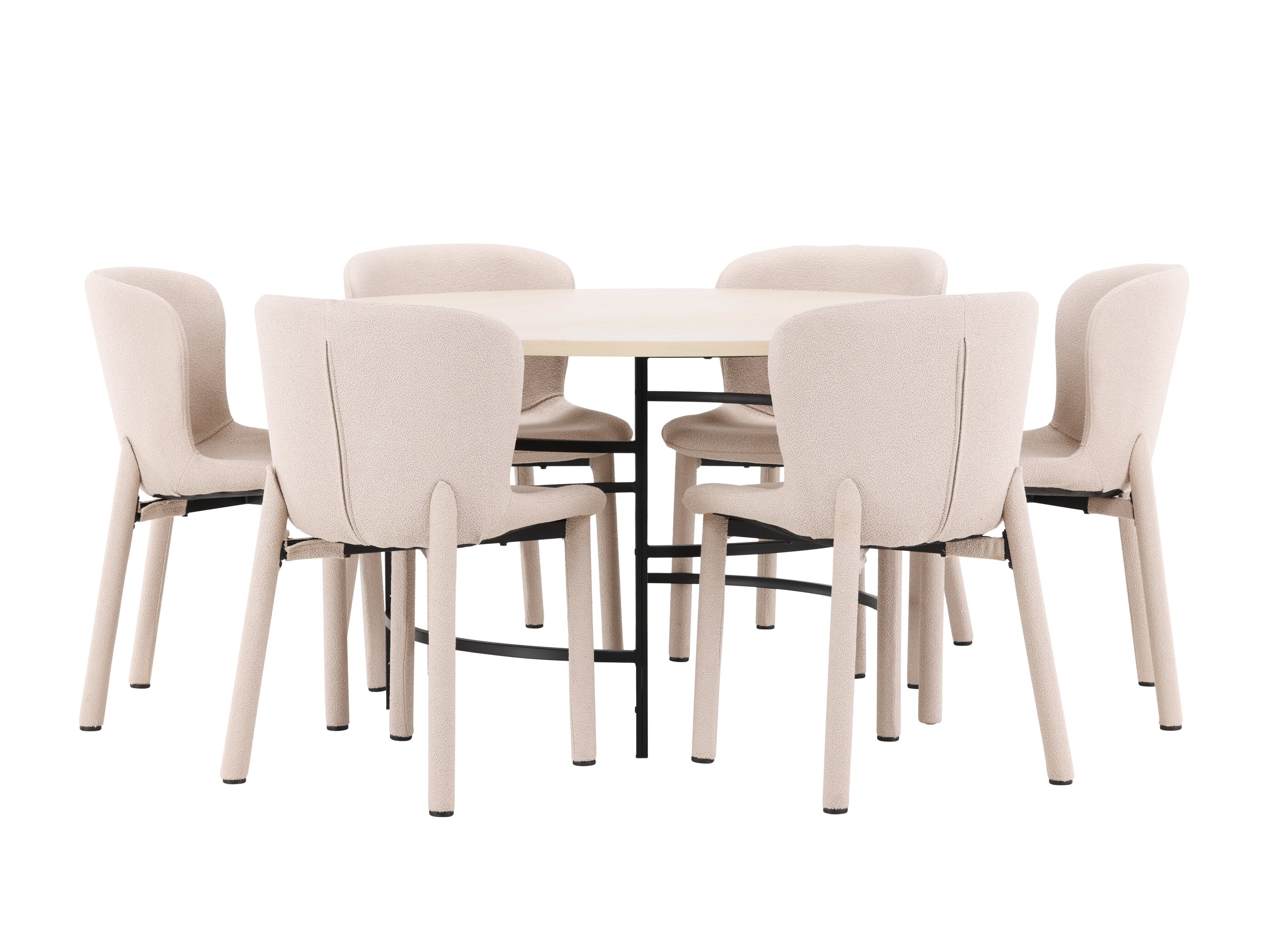 Étkezőgarnitúra Dallas 4987 (Világosbarna + Fekete)