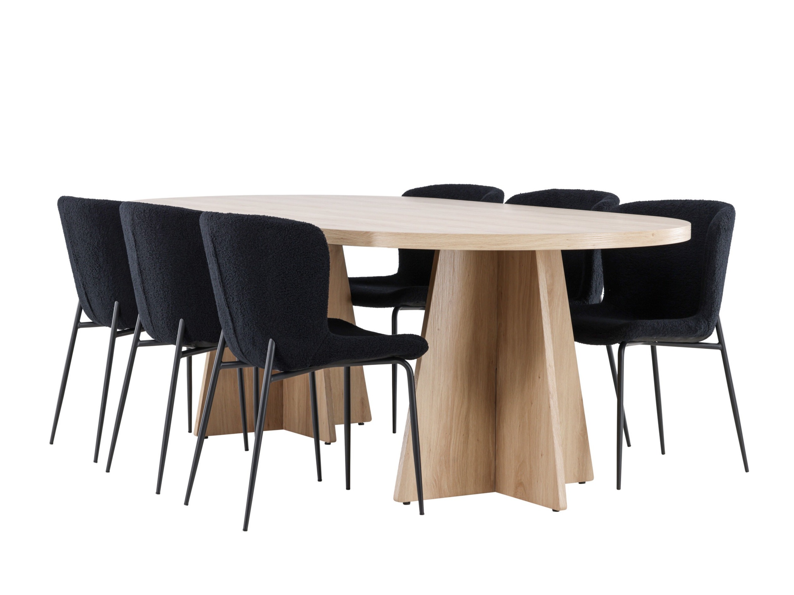 Étkezőgarnitúra Dallas 4990 (Fekete)