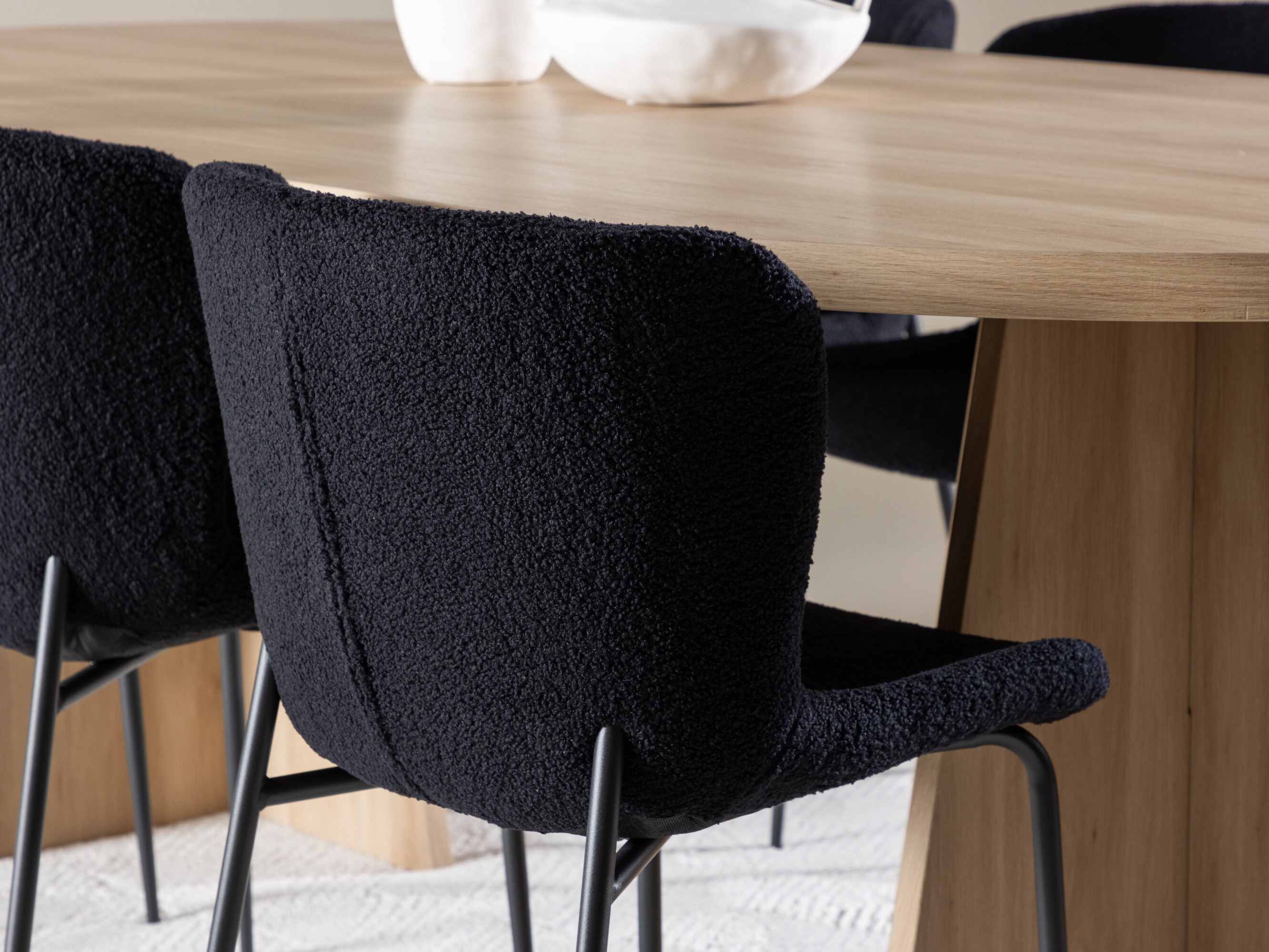 Étkezőgarnitúra Dallas 4990 (Fekete)