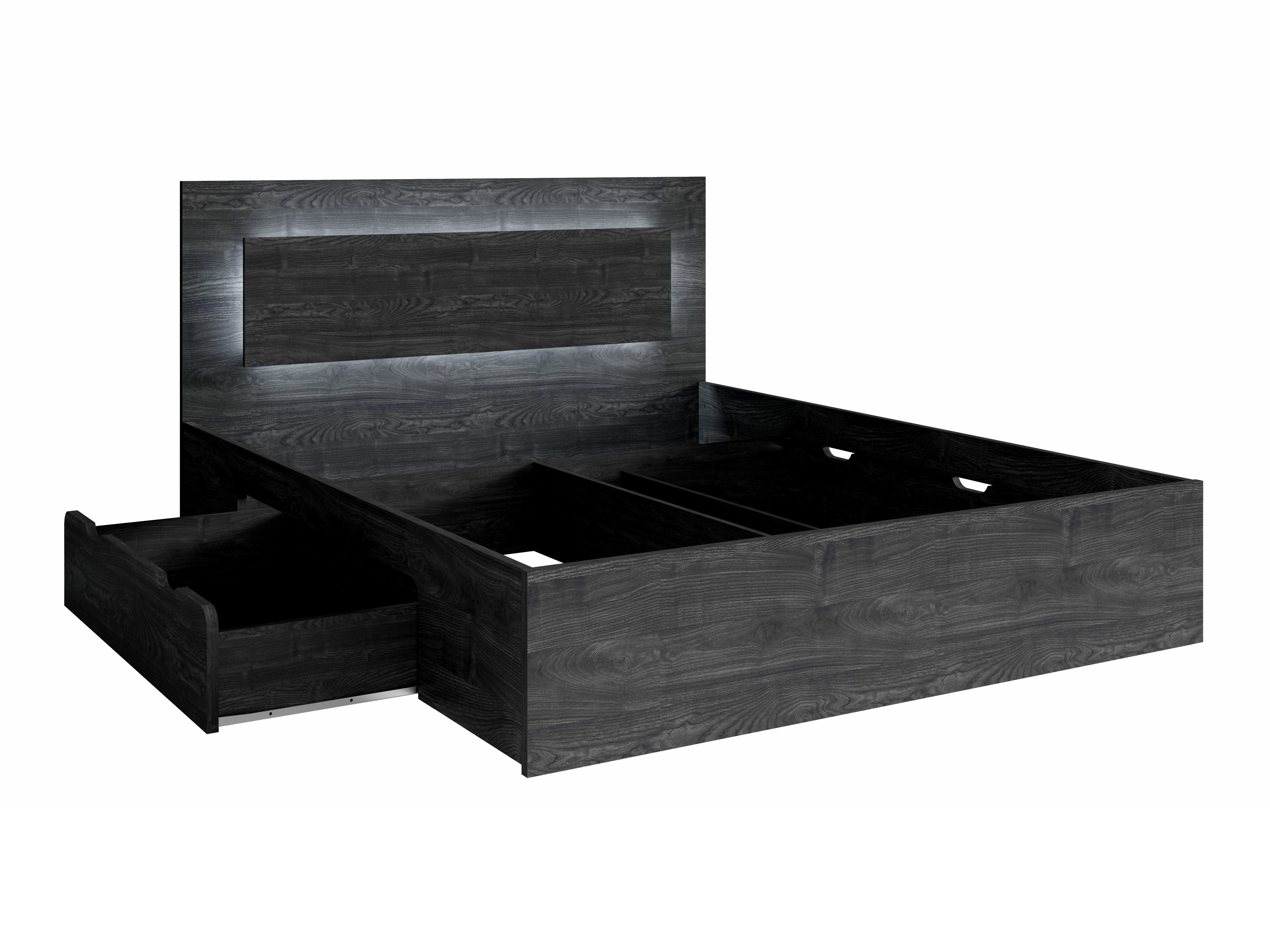 Hálószoba garnitúra Fivnola 104 (Fekete hamu)