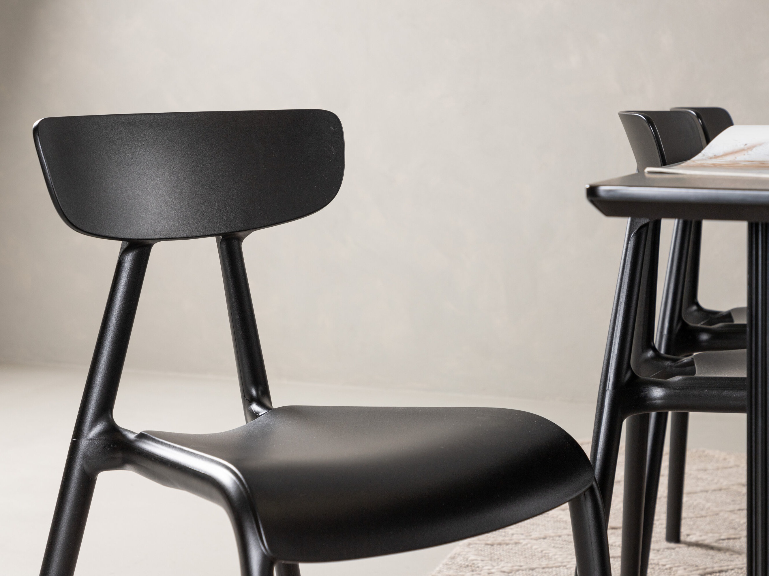 Étkezőgarnitúra Dallas 4993 (Fekete)