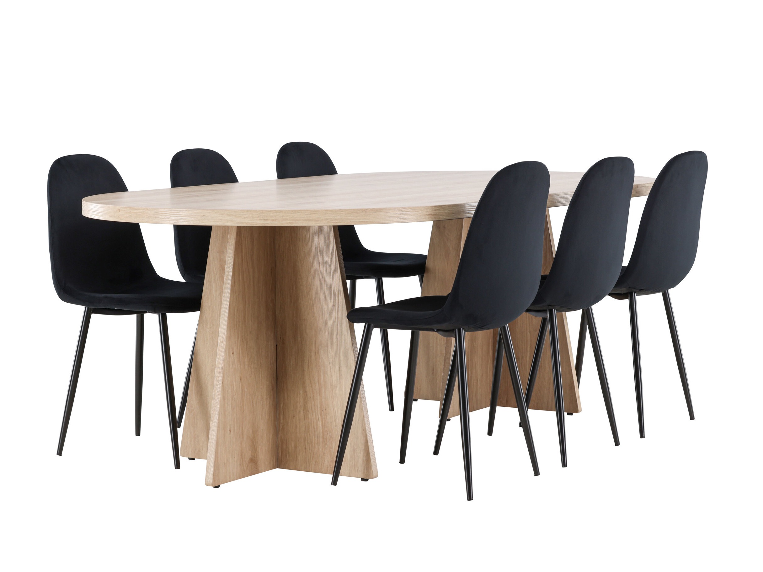 Étkezőgarnitúra Dallas 4998 (Fekete)