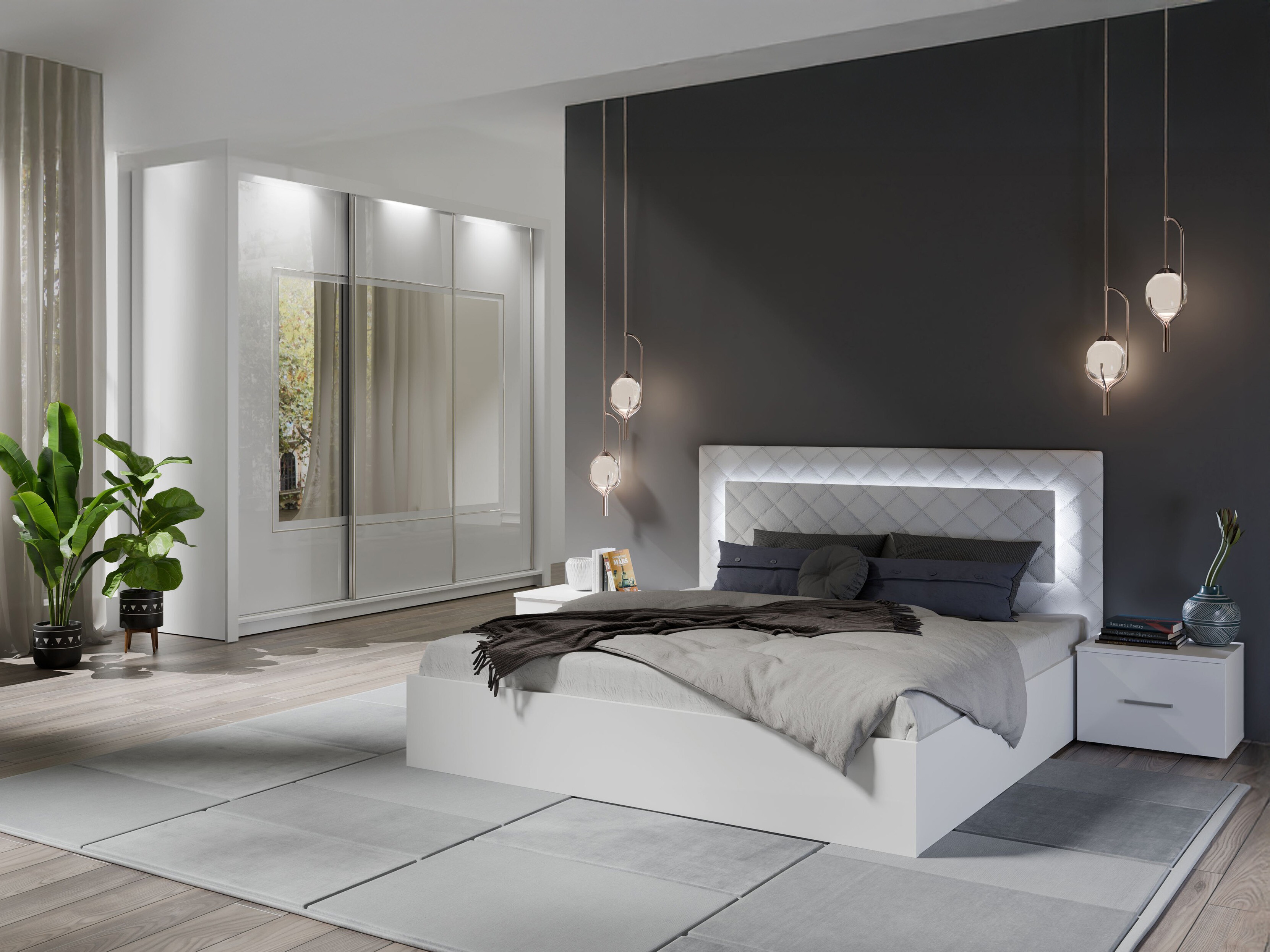 Hálószoba garnitúra Orlsoru 105 (Nem)