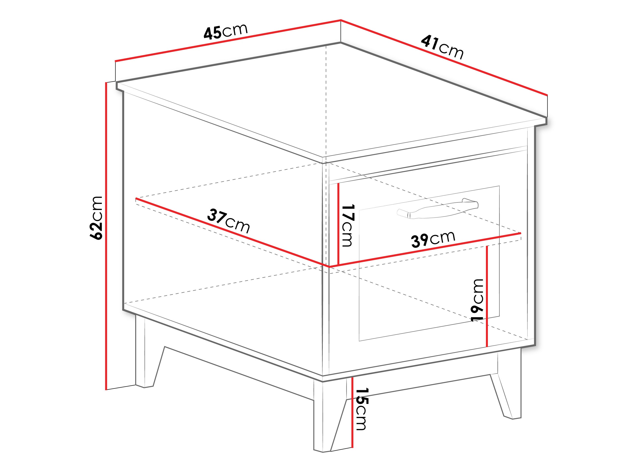 Éjjeliszekrény Sonfera 110