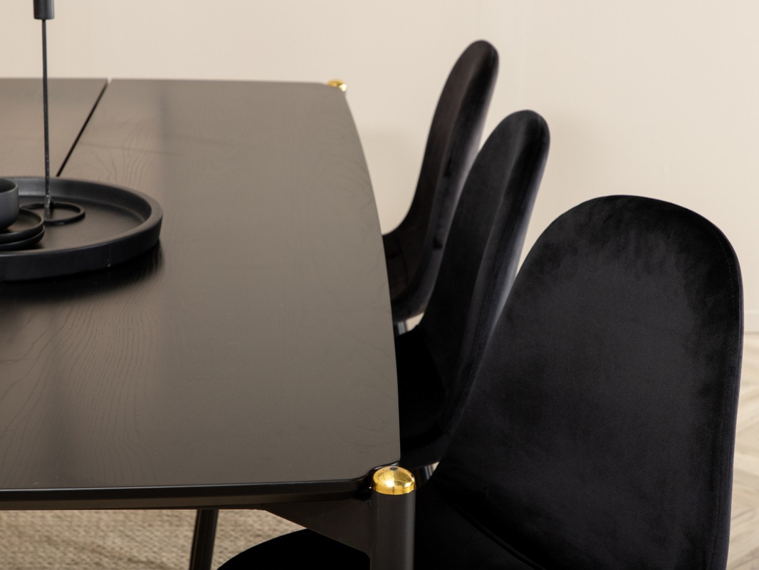 Étkezőgarnitúra Dallas 5016 (Fekete)