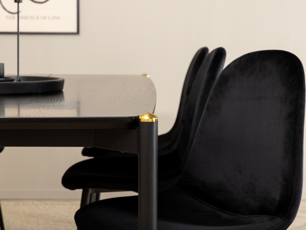 Étkezőgarnitúra Dallas 5016 (Fekete)