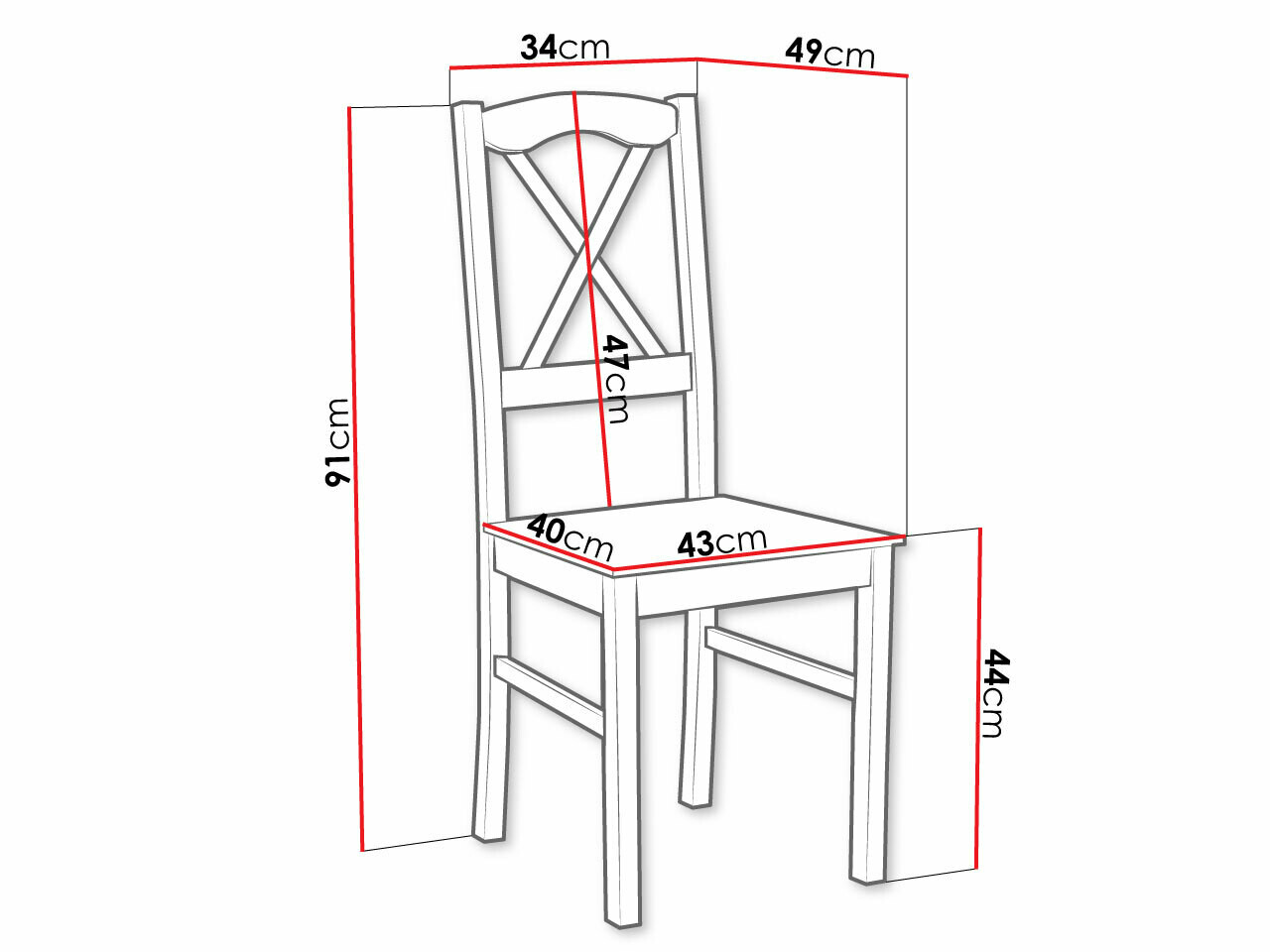 Szék SH10706 sérült csomagolással
