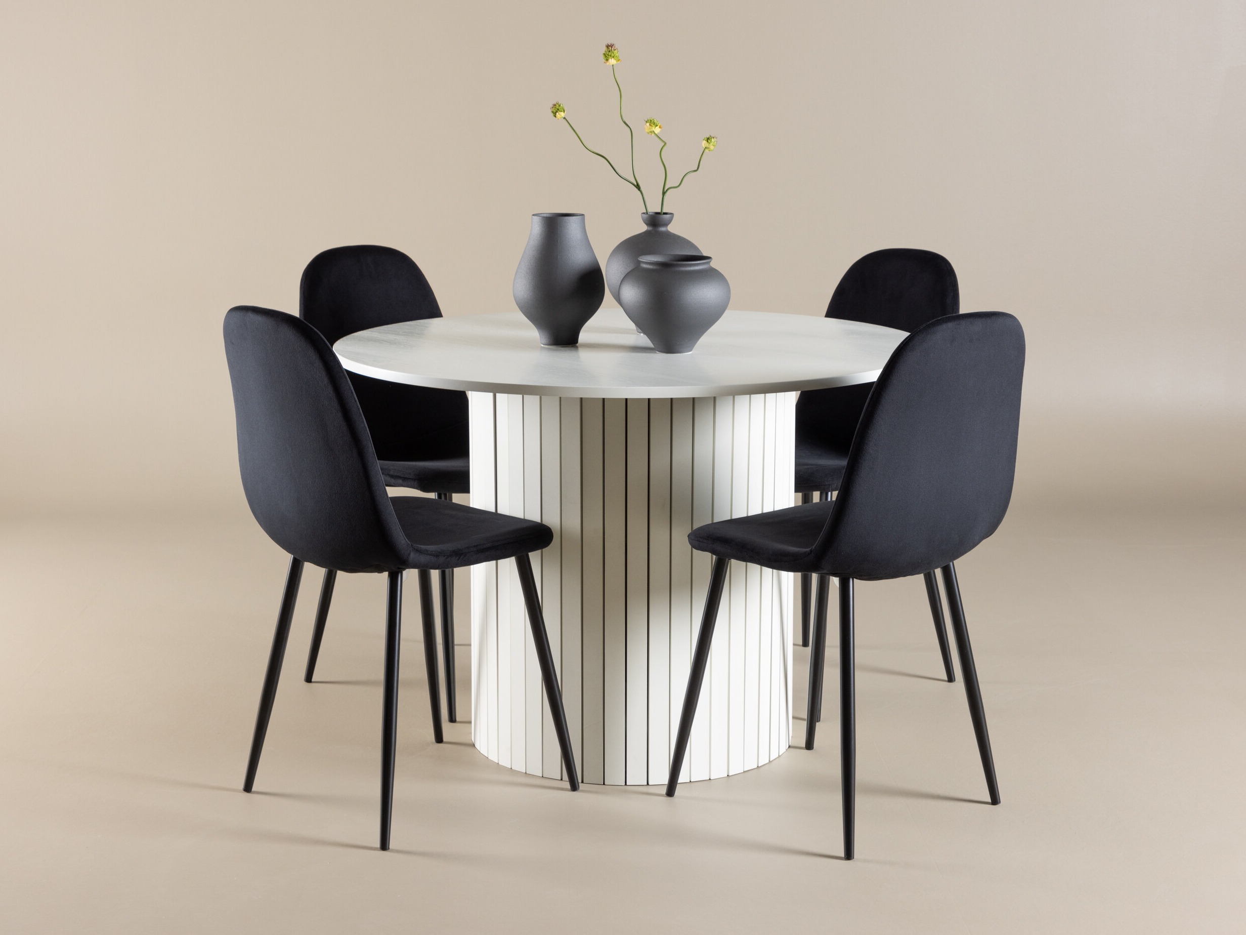 Étkezőgarnitúra Dallas 5028 (Fekete)