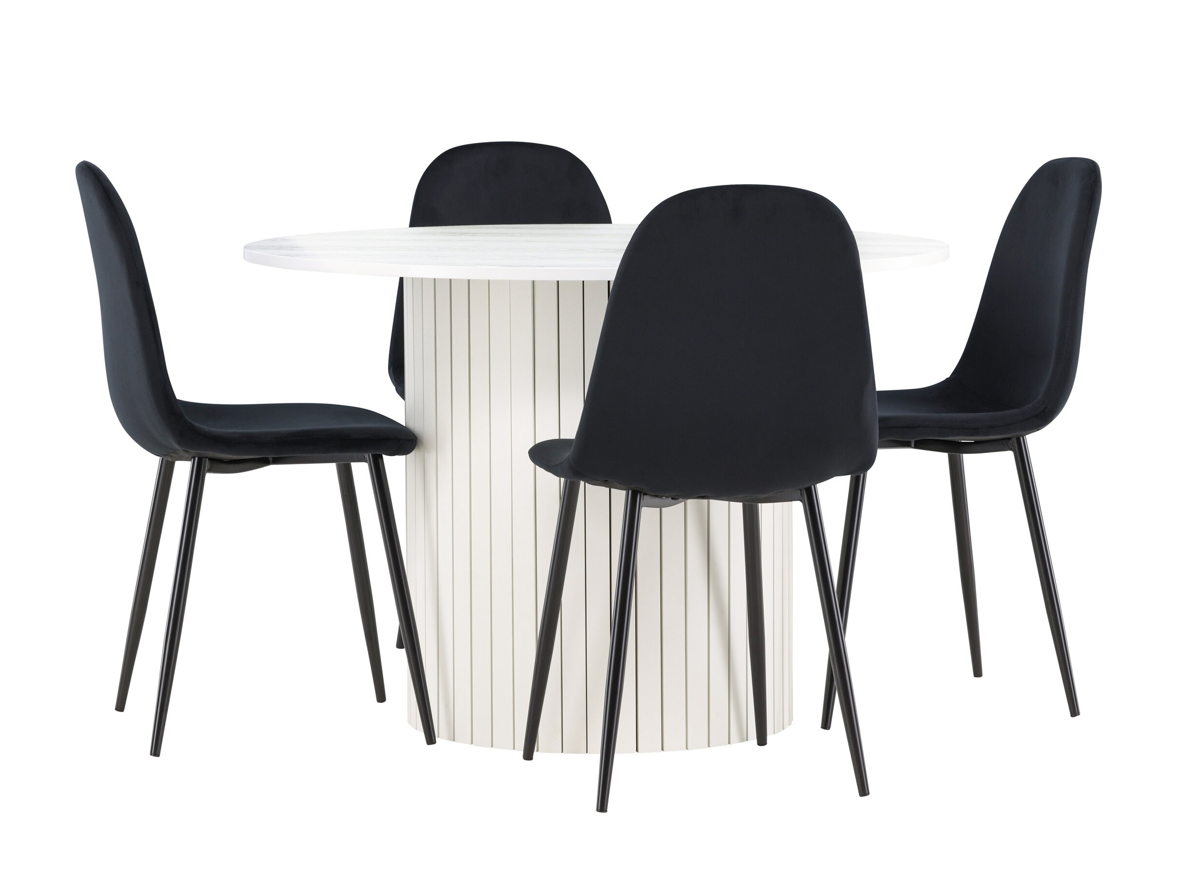 Étkezőgarnitúra Dallas 5028 (Fekete)