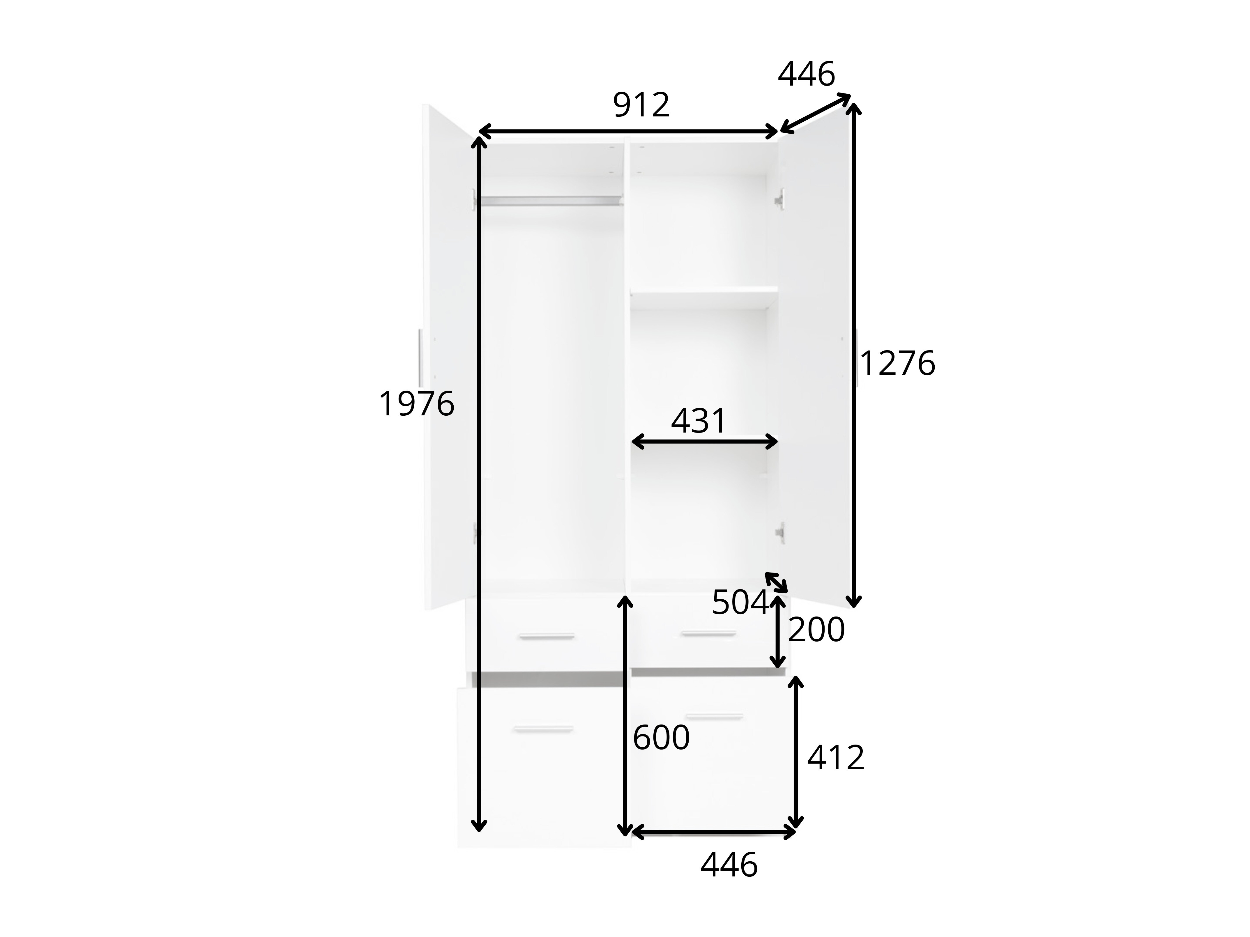 Gardróbszekrény Fioliva 102 (Wellingtoni tölgy)