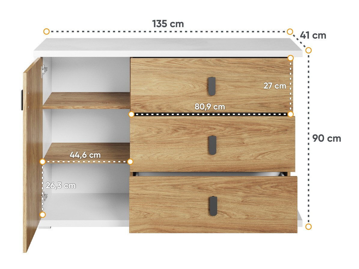 Komód SH10733 sérült csomagolással