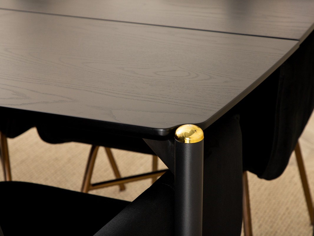 Étkezőgarnitúra Dallas 5034 (Fekete + Réz)