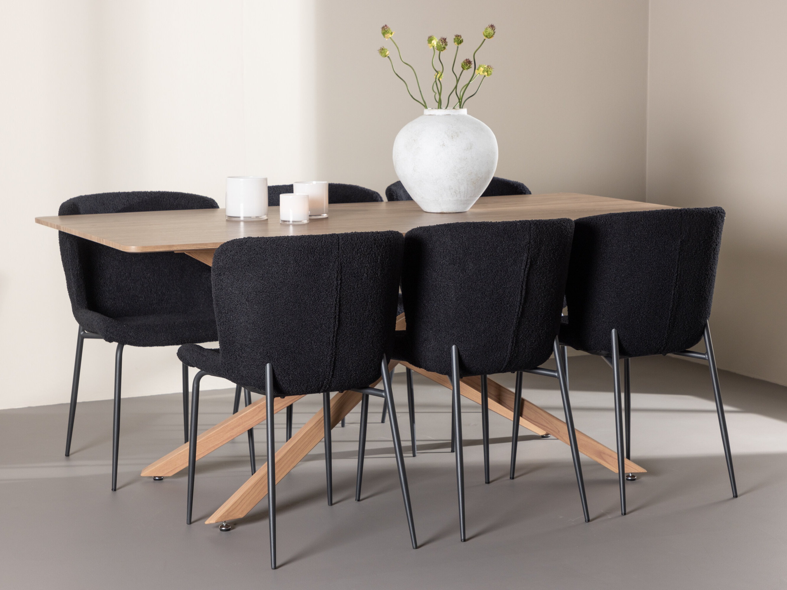 Étkezőgarnitúra Dallas 5102 (Fekete)