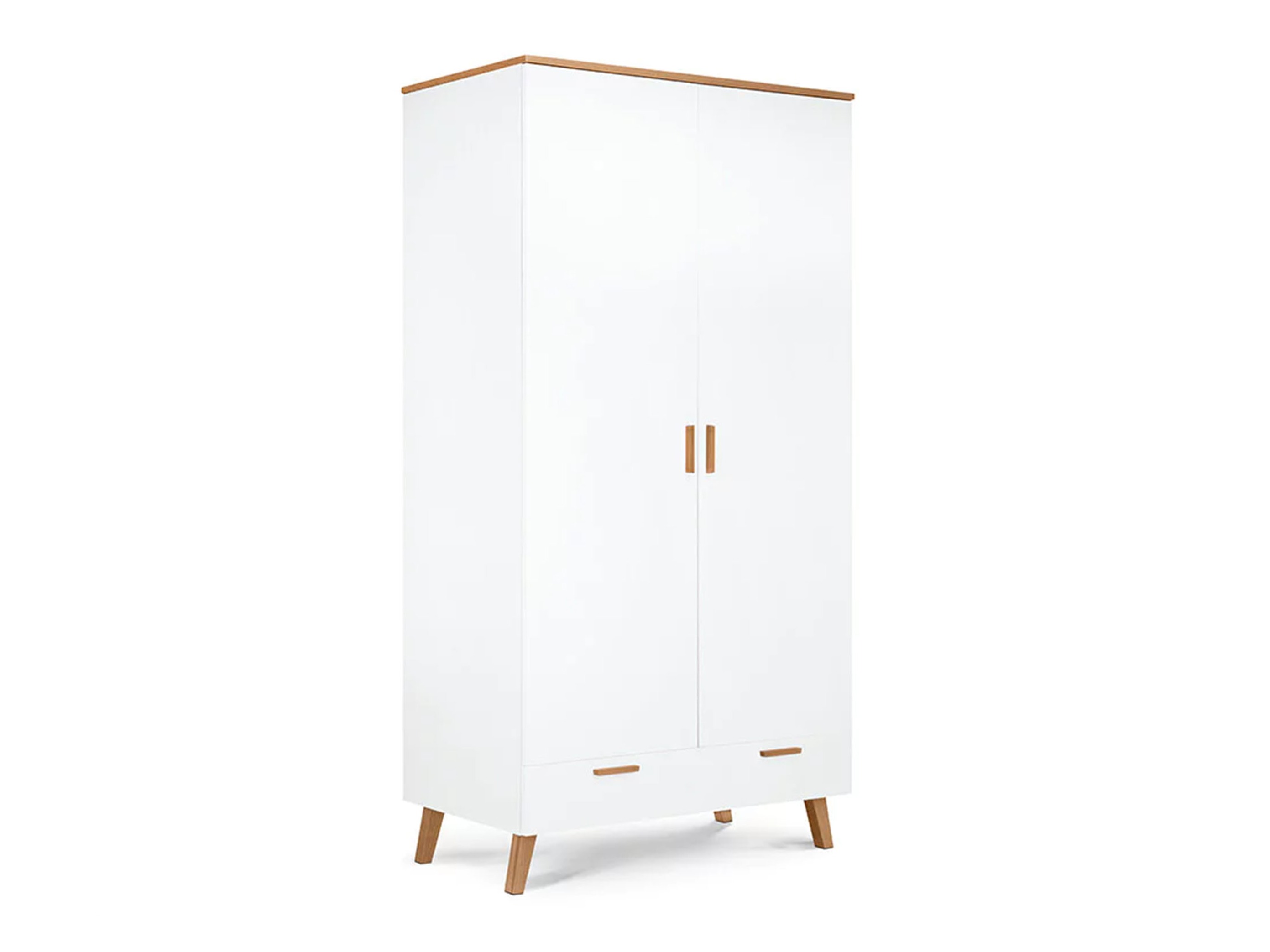 Gardróbszekrény Fivbeli 109 (Fehér + Tölgy)