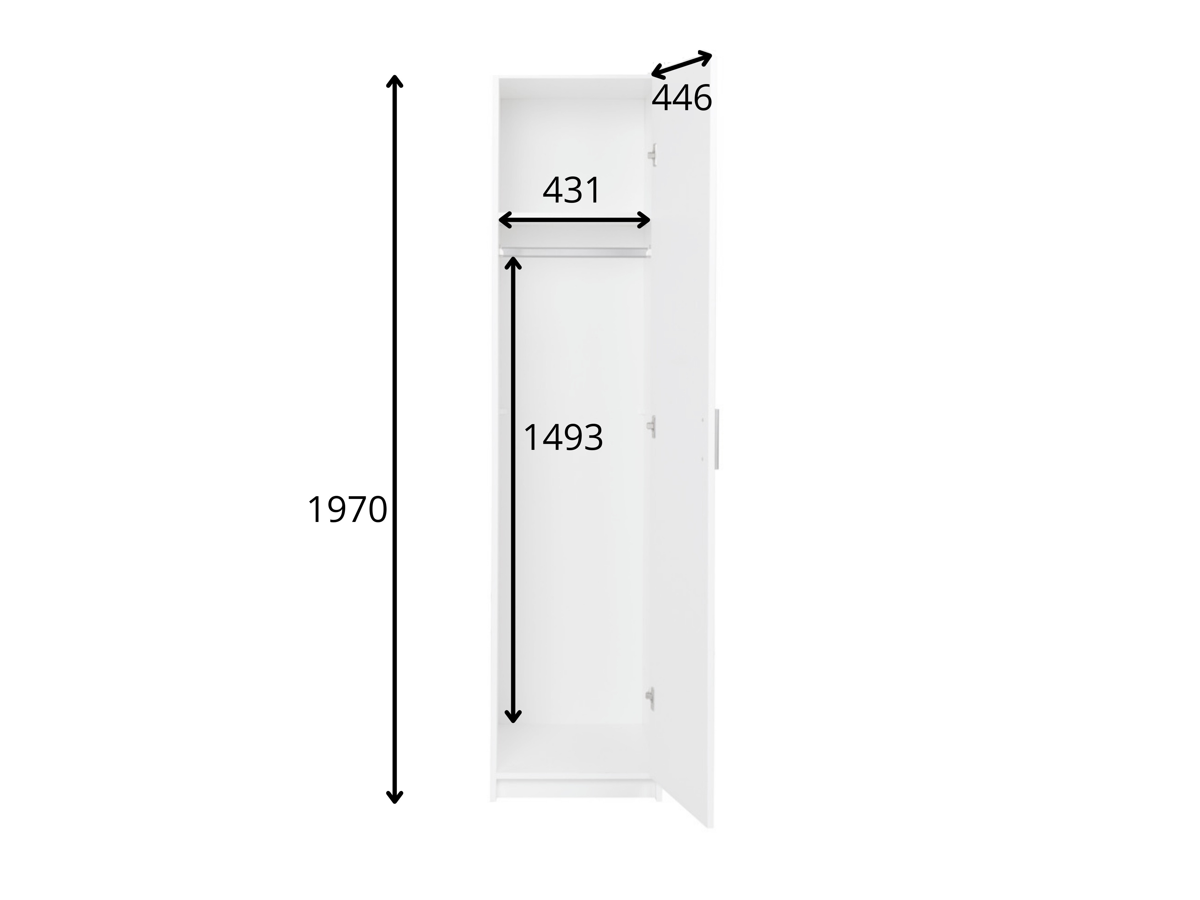 Gardróbszekrény Tenloru 100