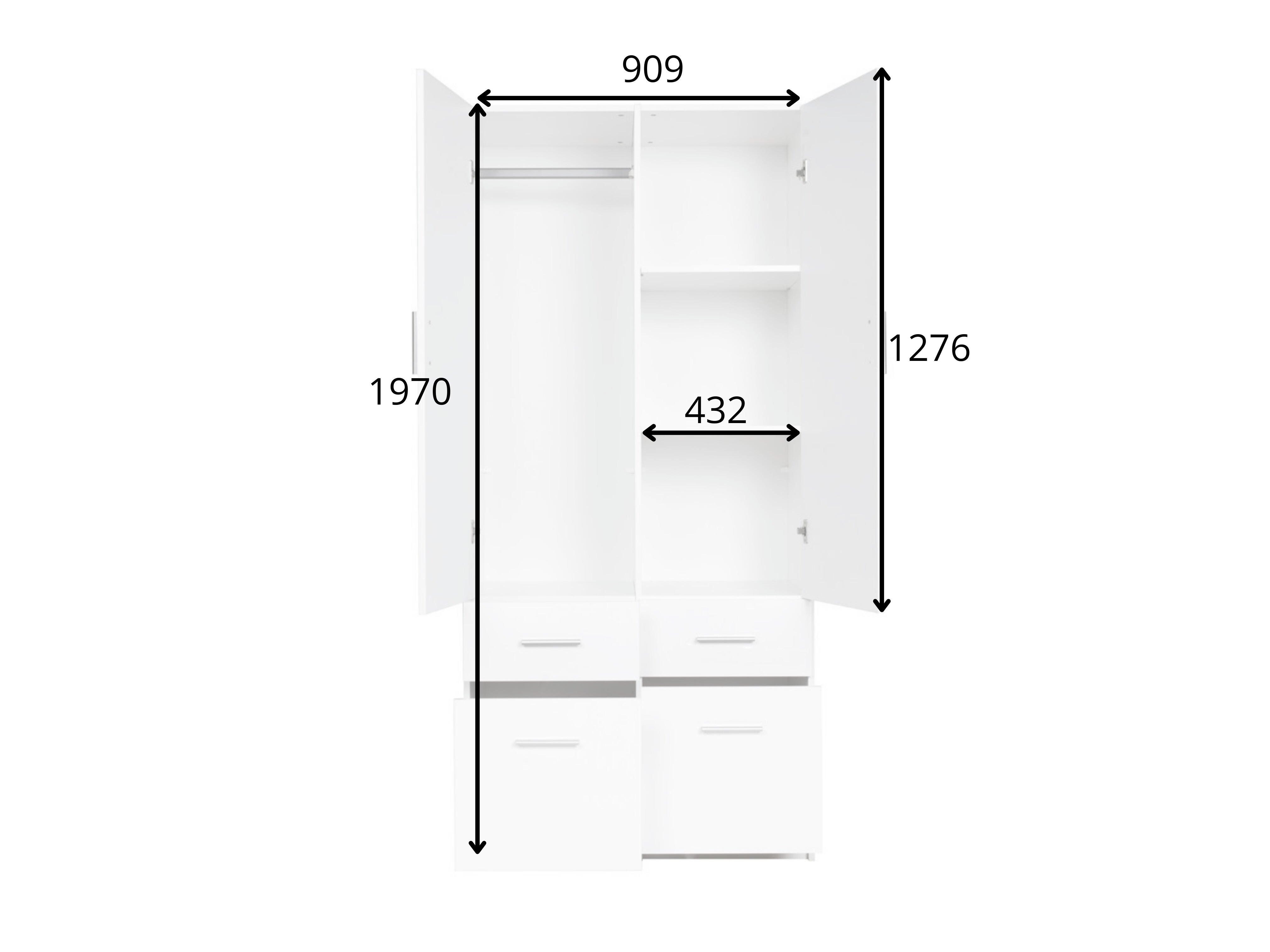 Gardróbszekrény Tenloru 102