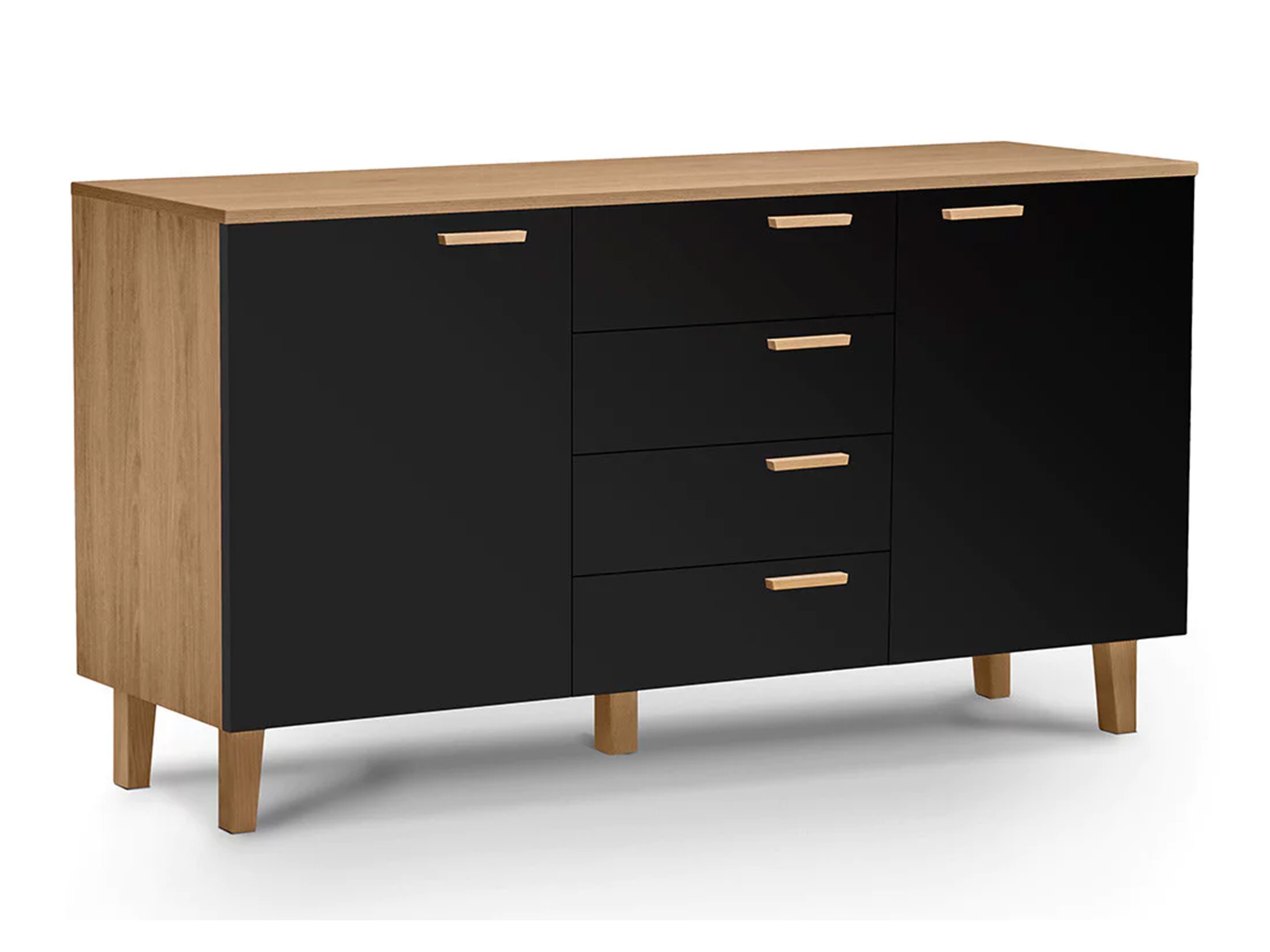 Komód Fivbeli 100 (Antracit + Tölgy)