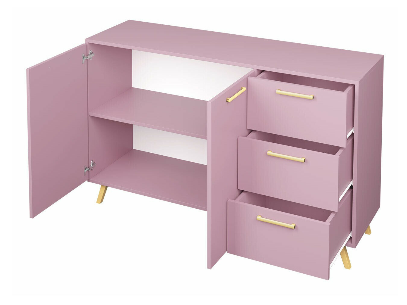 Komód Rosa (Zöld + Aranysárga)