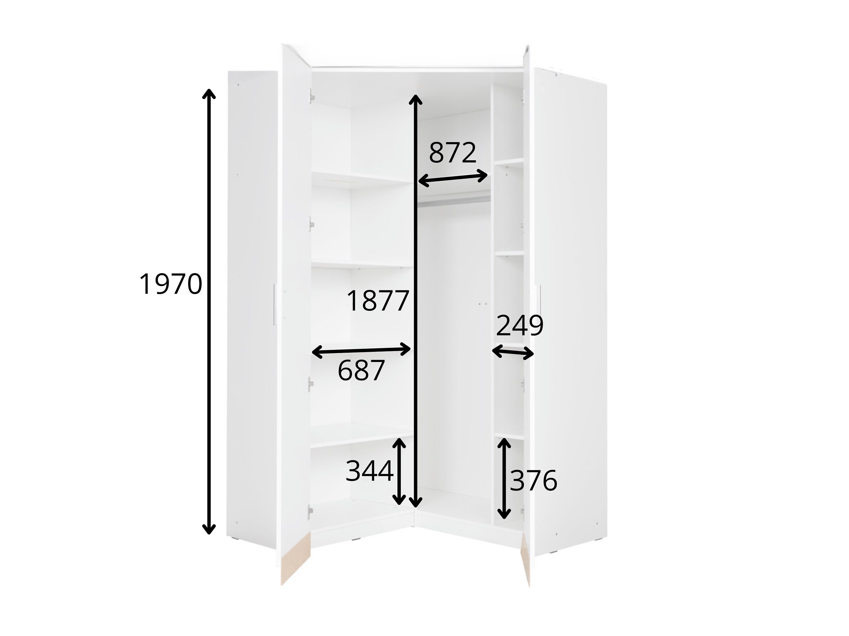 Sarokszekrény Tenloru 105