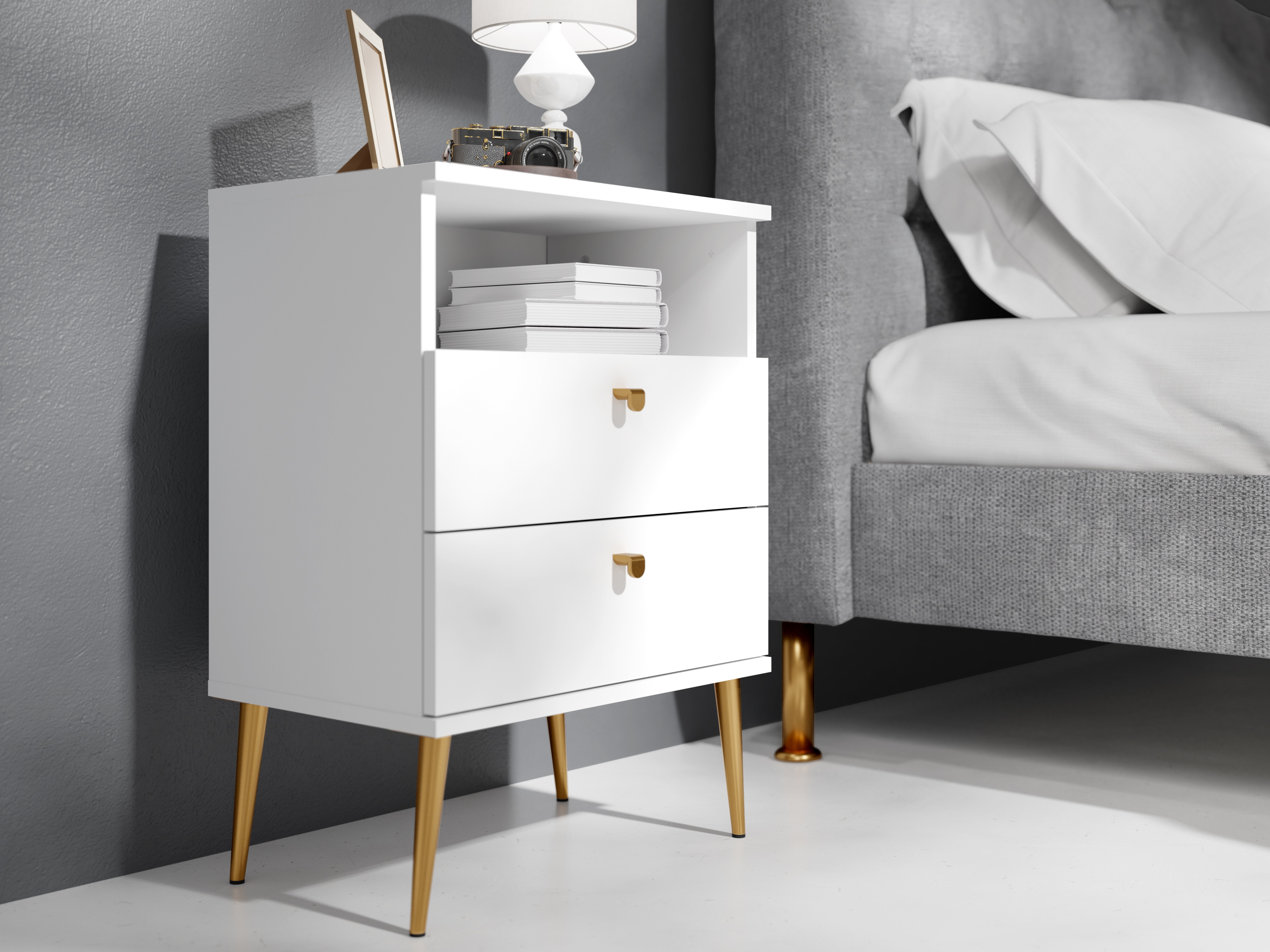 Éjjeliszekrény Baytown 184 (Fehér)