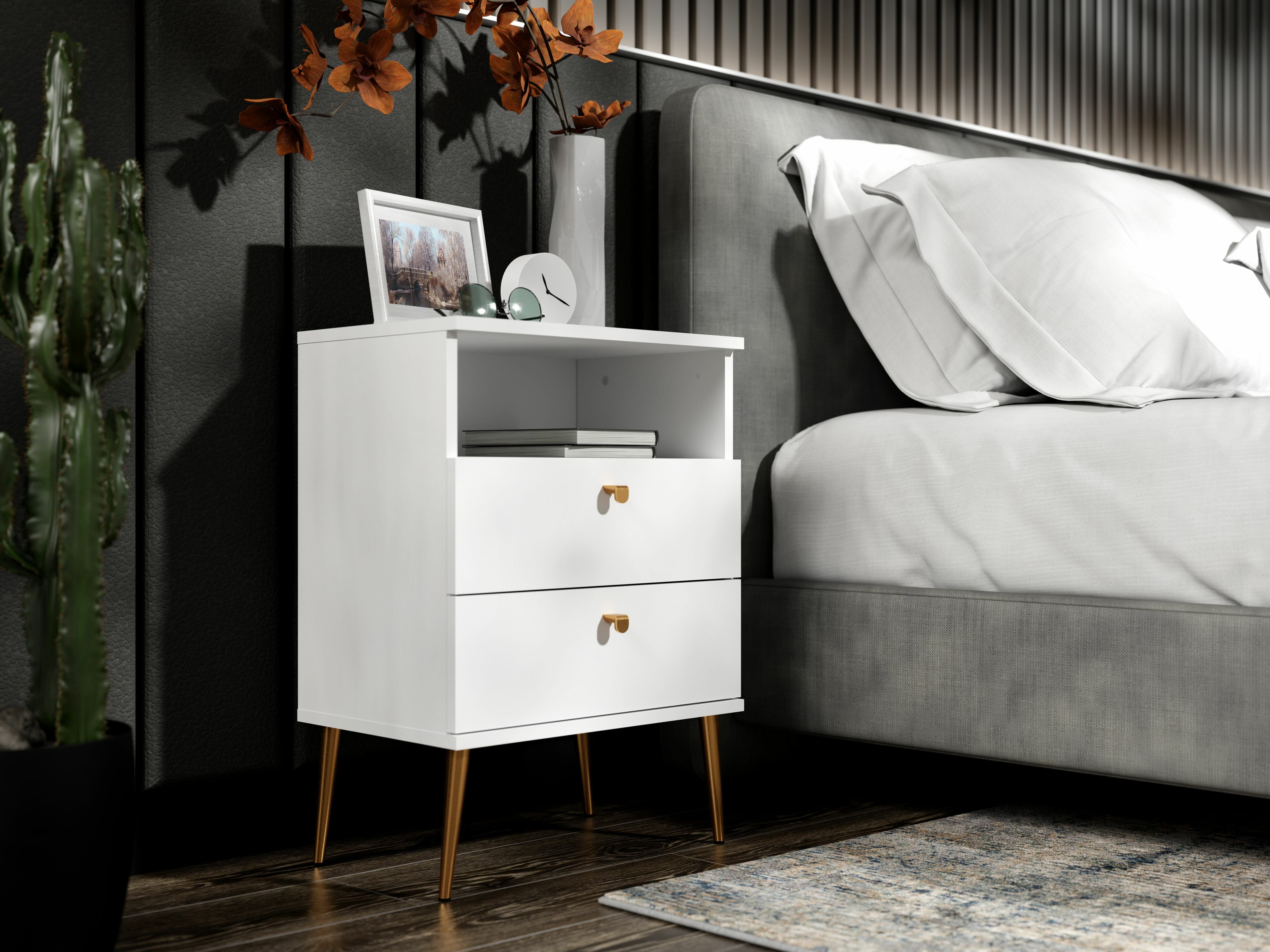 Éjjeliszekrény Baytown 184 (Fehér)