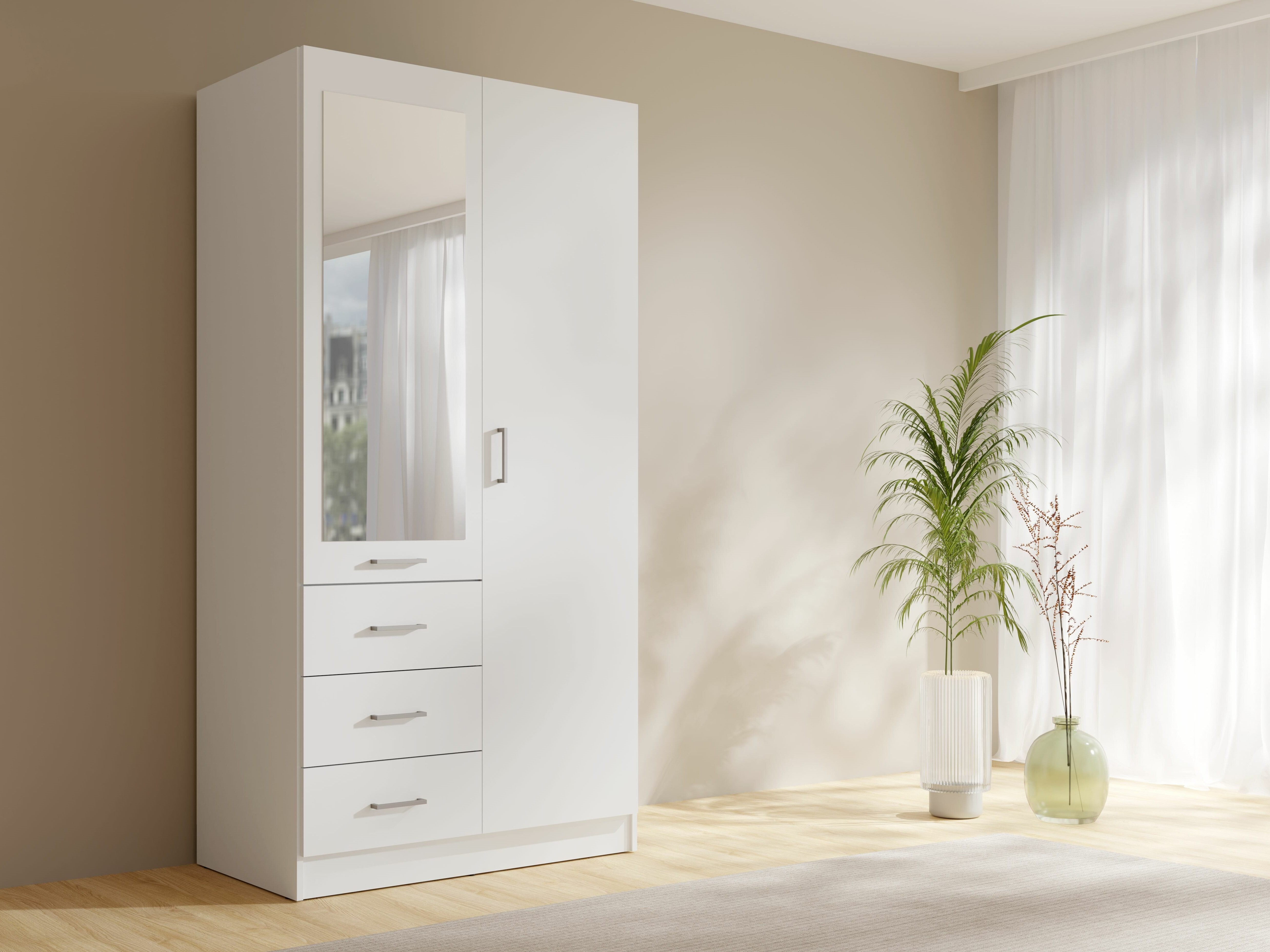 Gardróbszekrény Baytown 186 (Fehér)