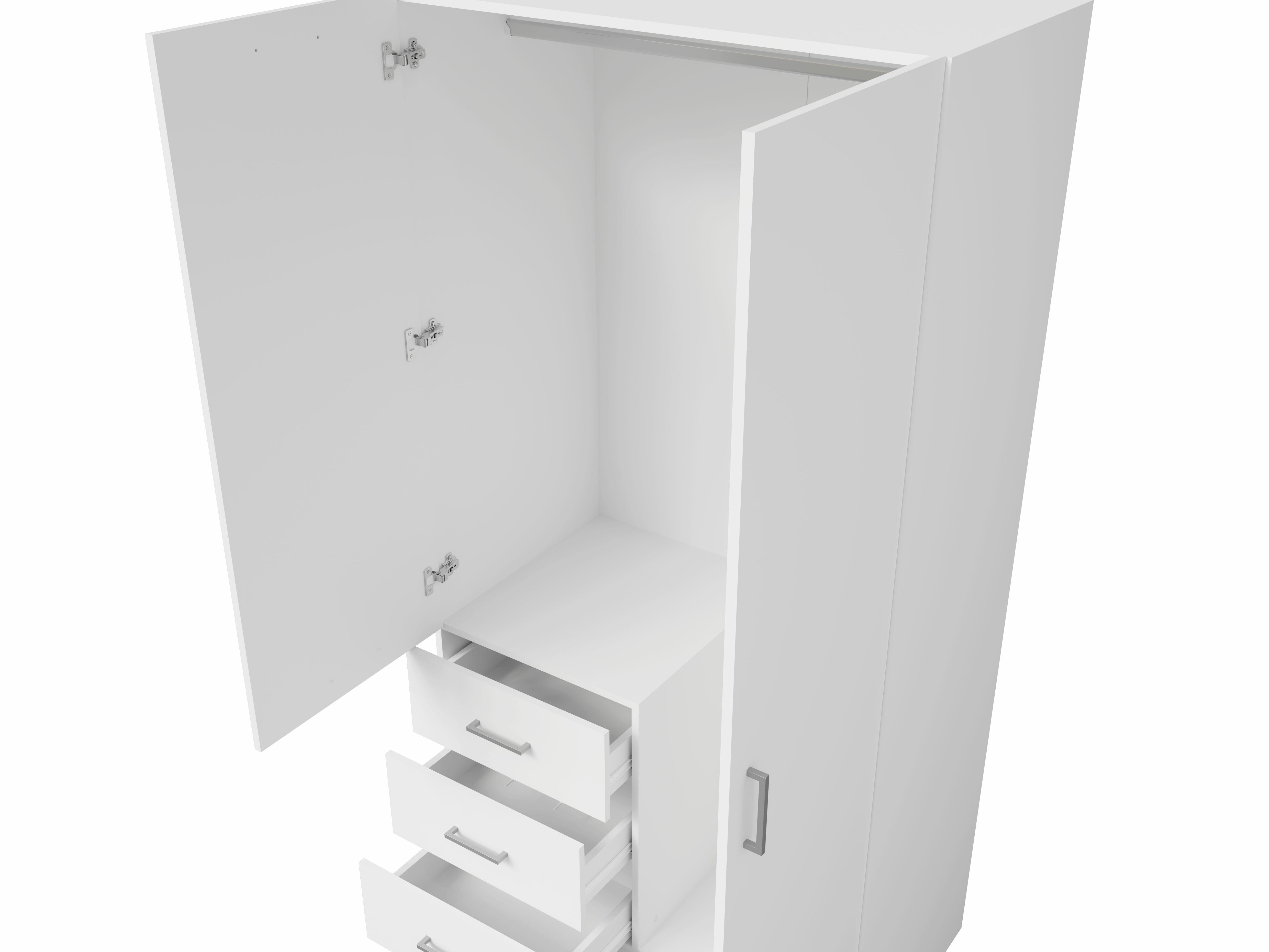 Gardróbszekrény Baytown 186 (Fehér)