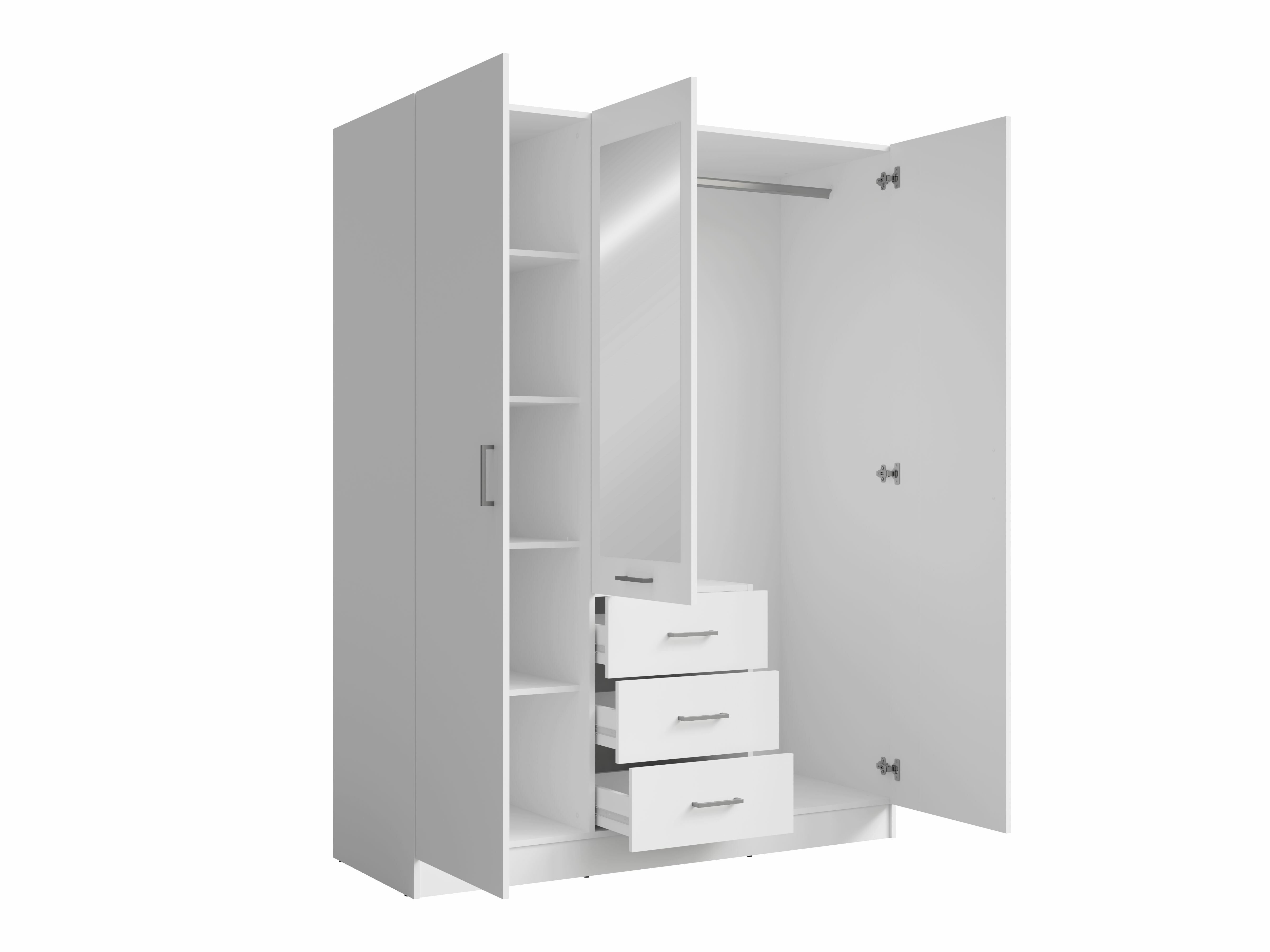 Gardróbszekrény Baytown 187 (Fehér)