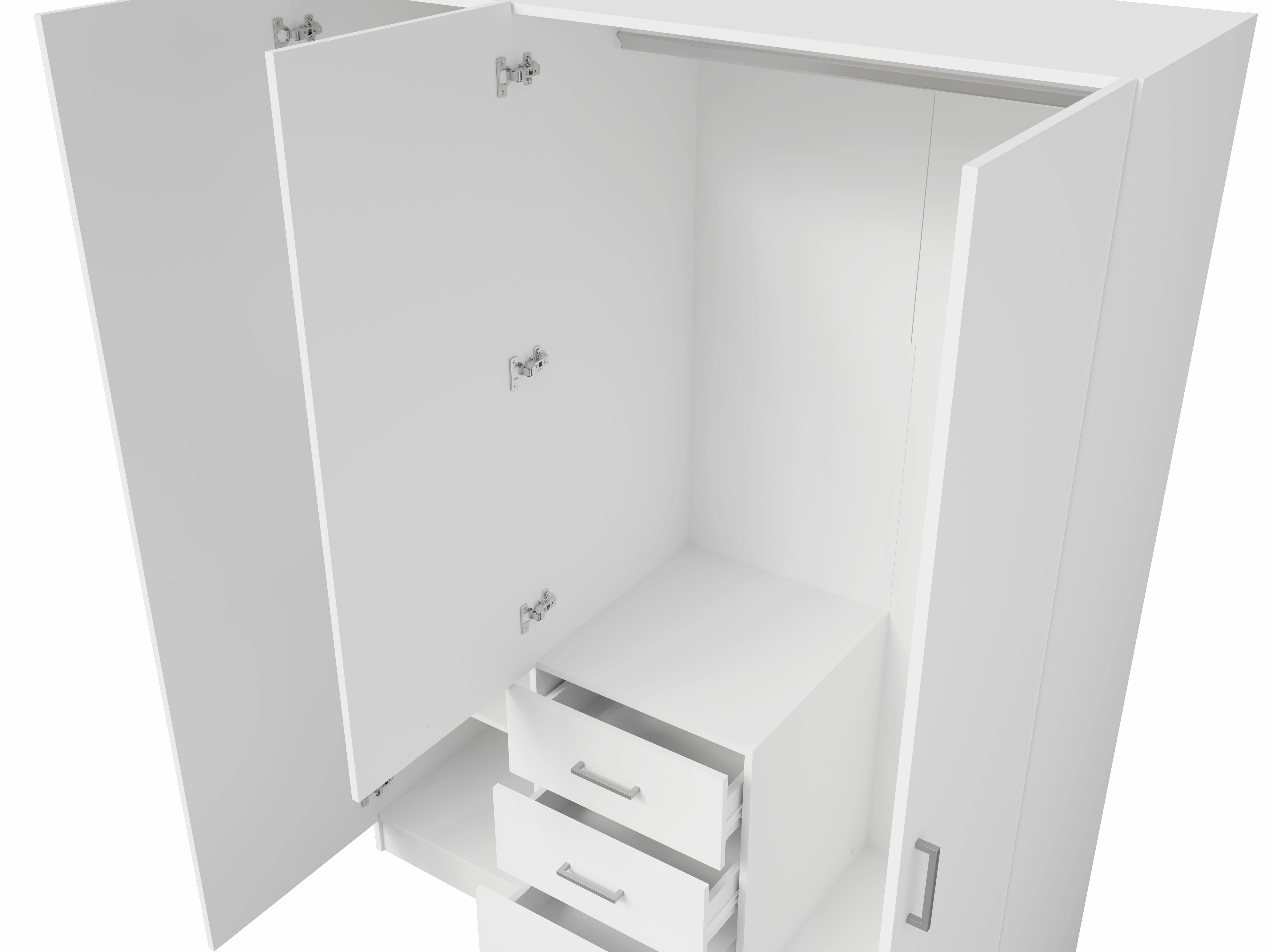 Gardróbszekrény Baytown 187 (Fehér)