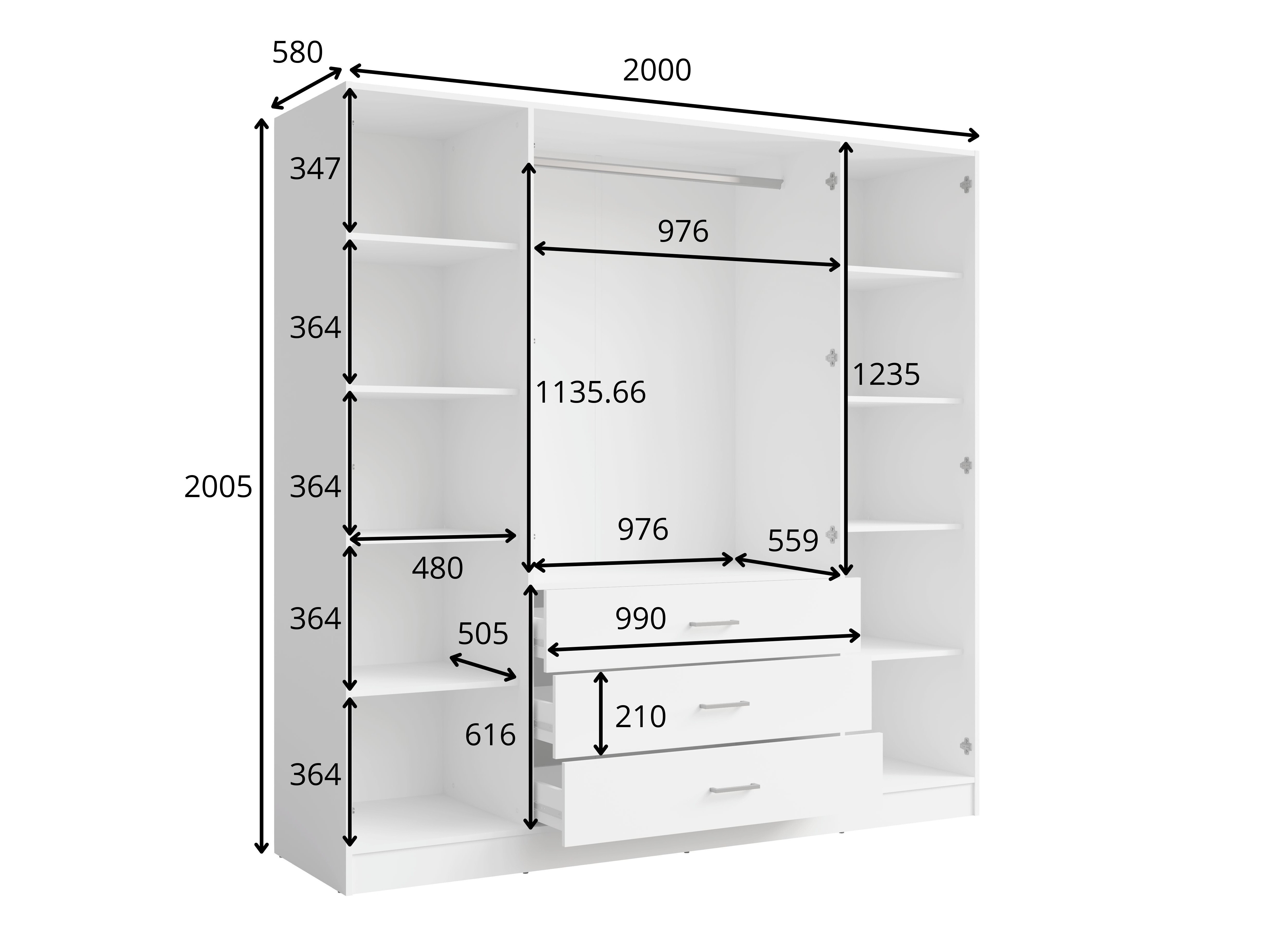 Gardróbszekrény Baytown 188 (Bézs)