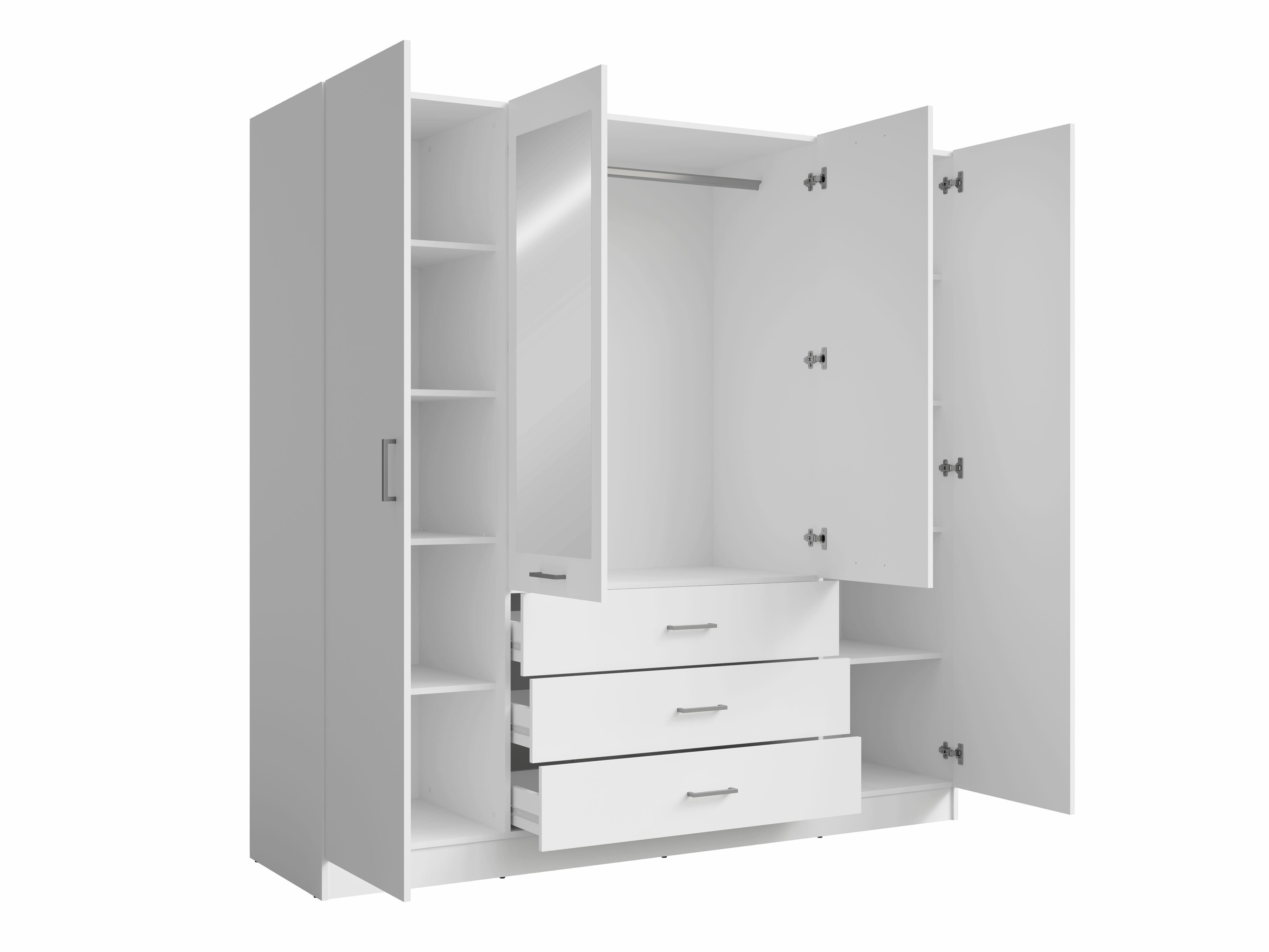 Gardróbszekrény Baytown 188 (Fehér)