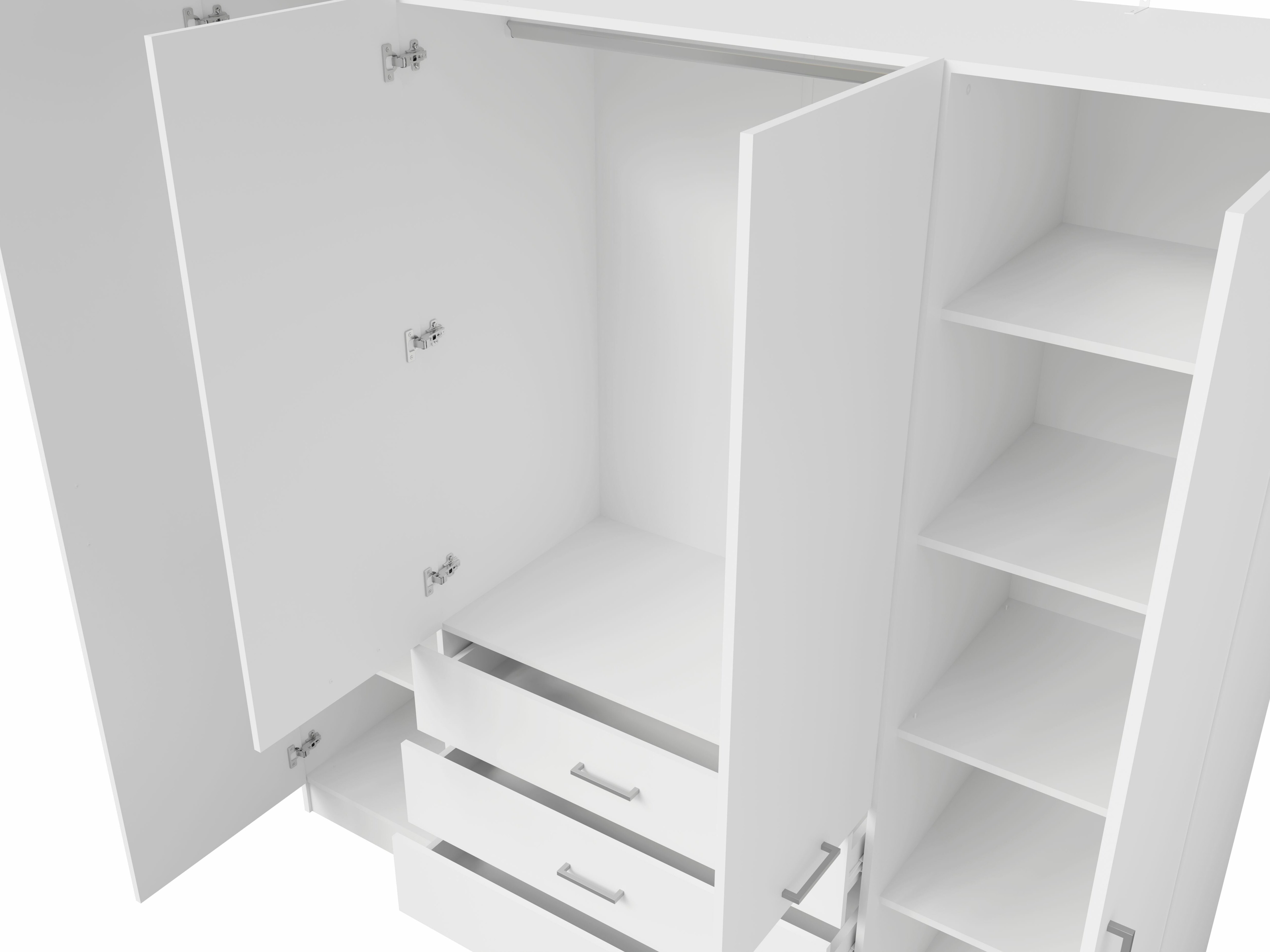 Gardróbszekrény Baytown 188 (Fehér)