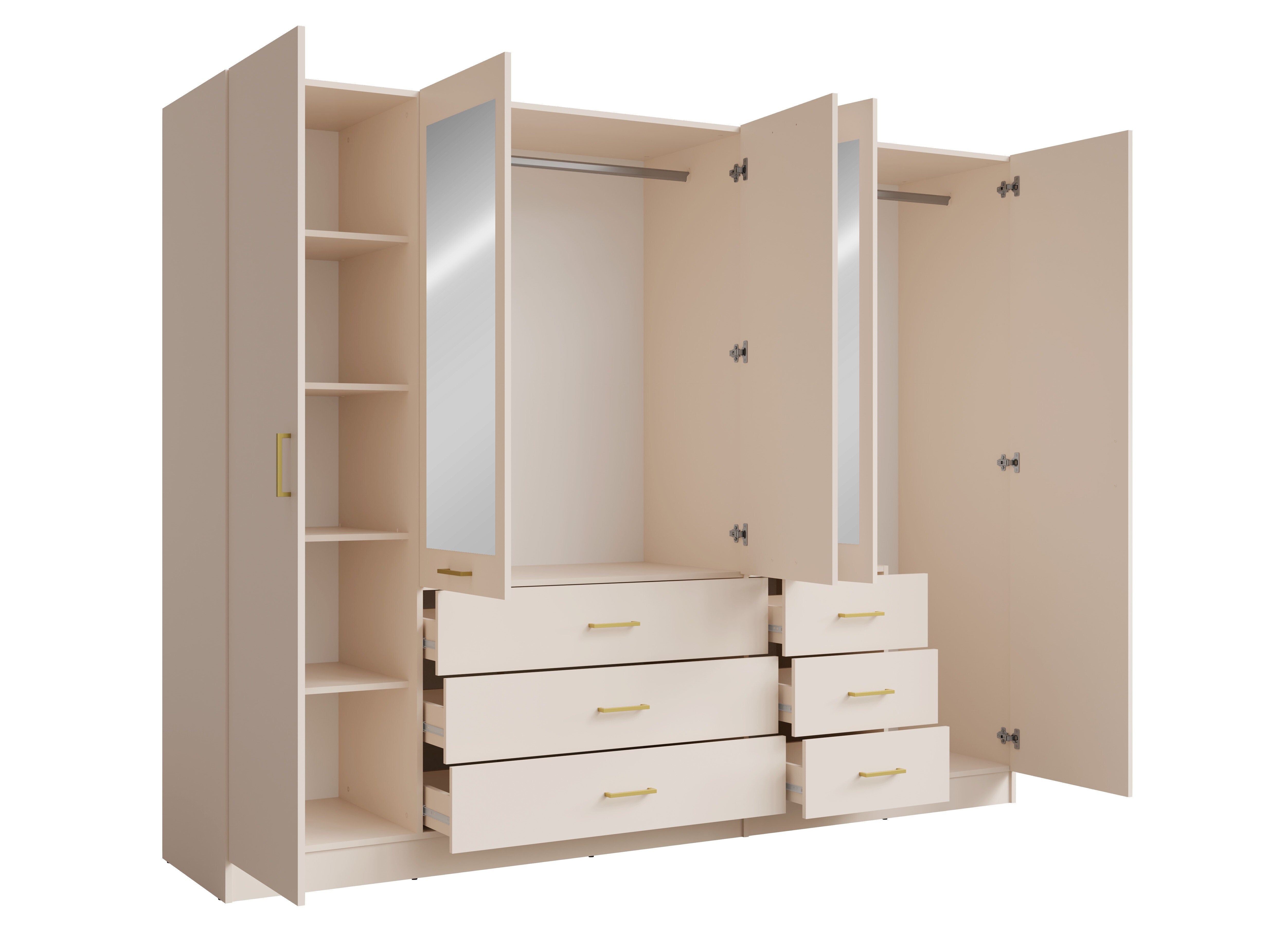 Gardróbszekrény Baytown 189 (Bézs)