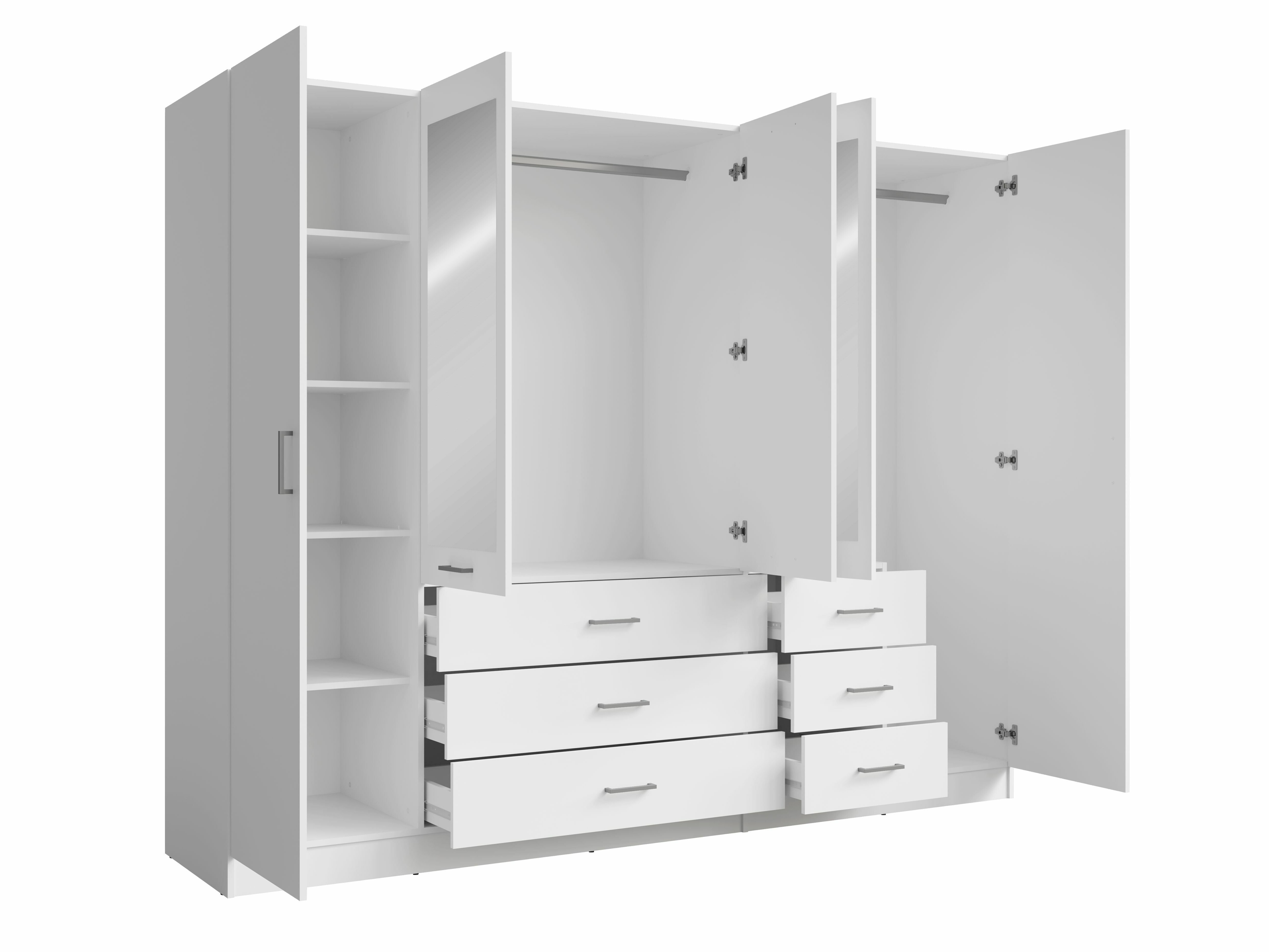 Gardróbszekrény Baytown 189 (Fehér)